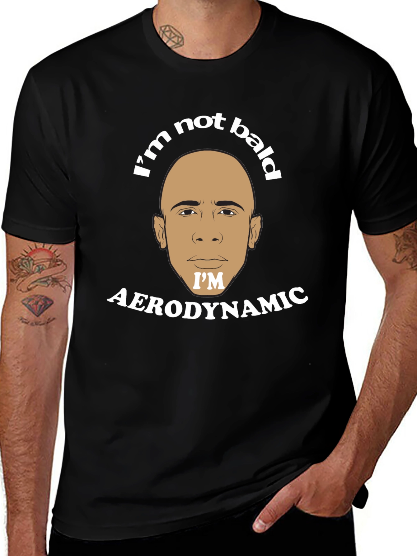 Im Not Bald Im Aerodynamic Graphic T-Shirt