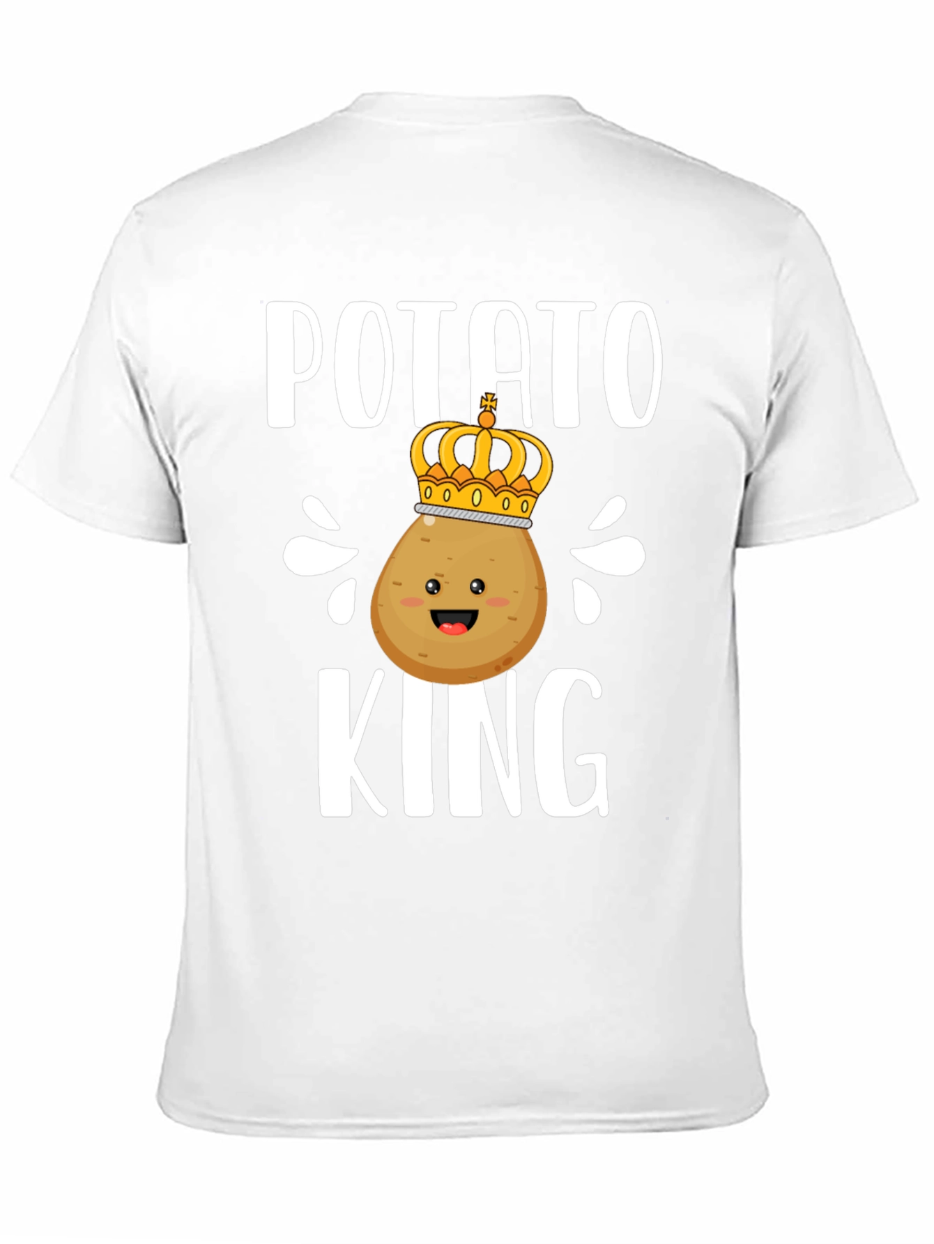 Potato King T-Shirt - Funny Cartoon Food Tee