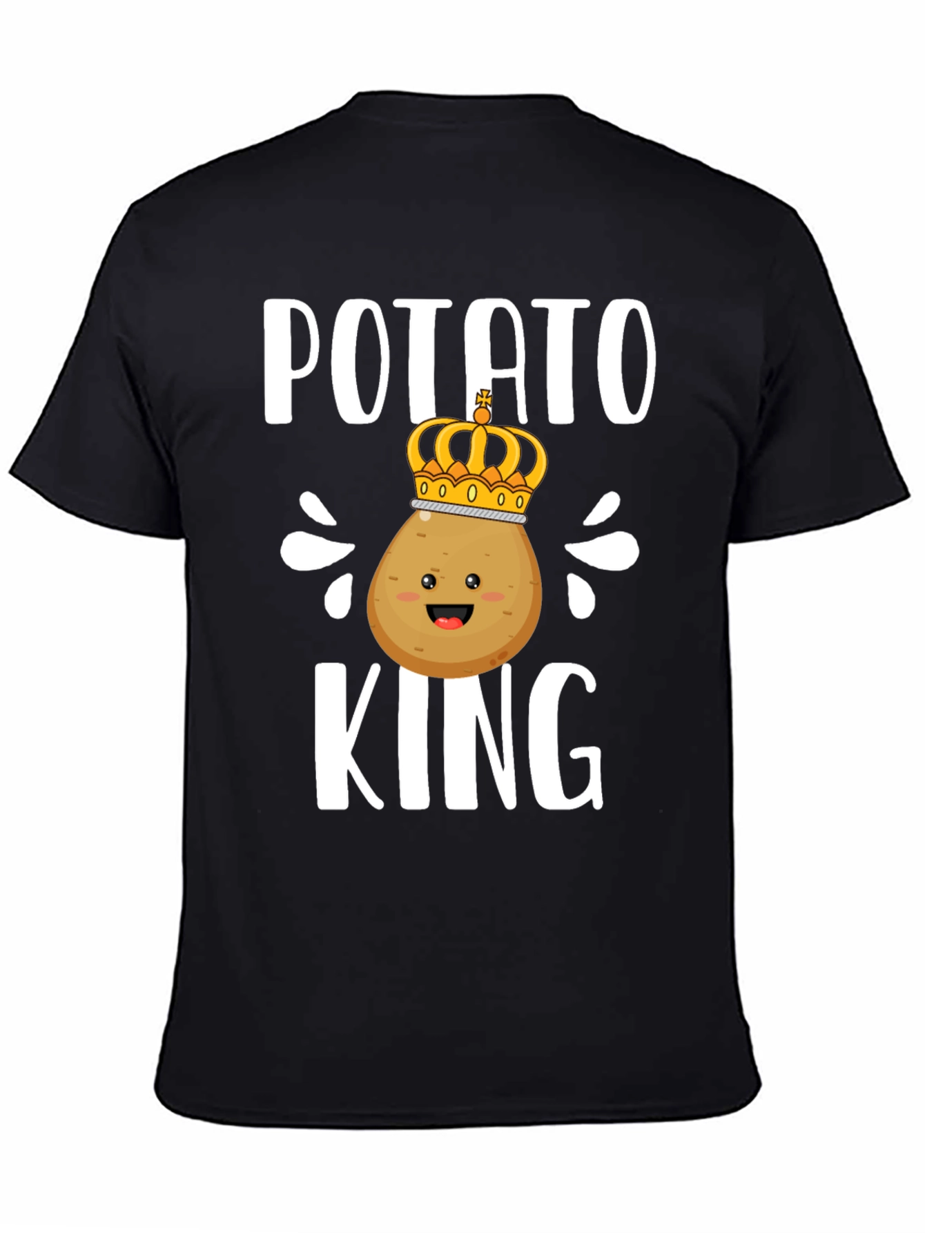 Potato King T-Shirt - Funny Cartoon Food Tee