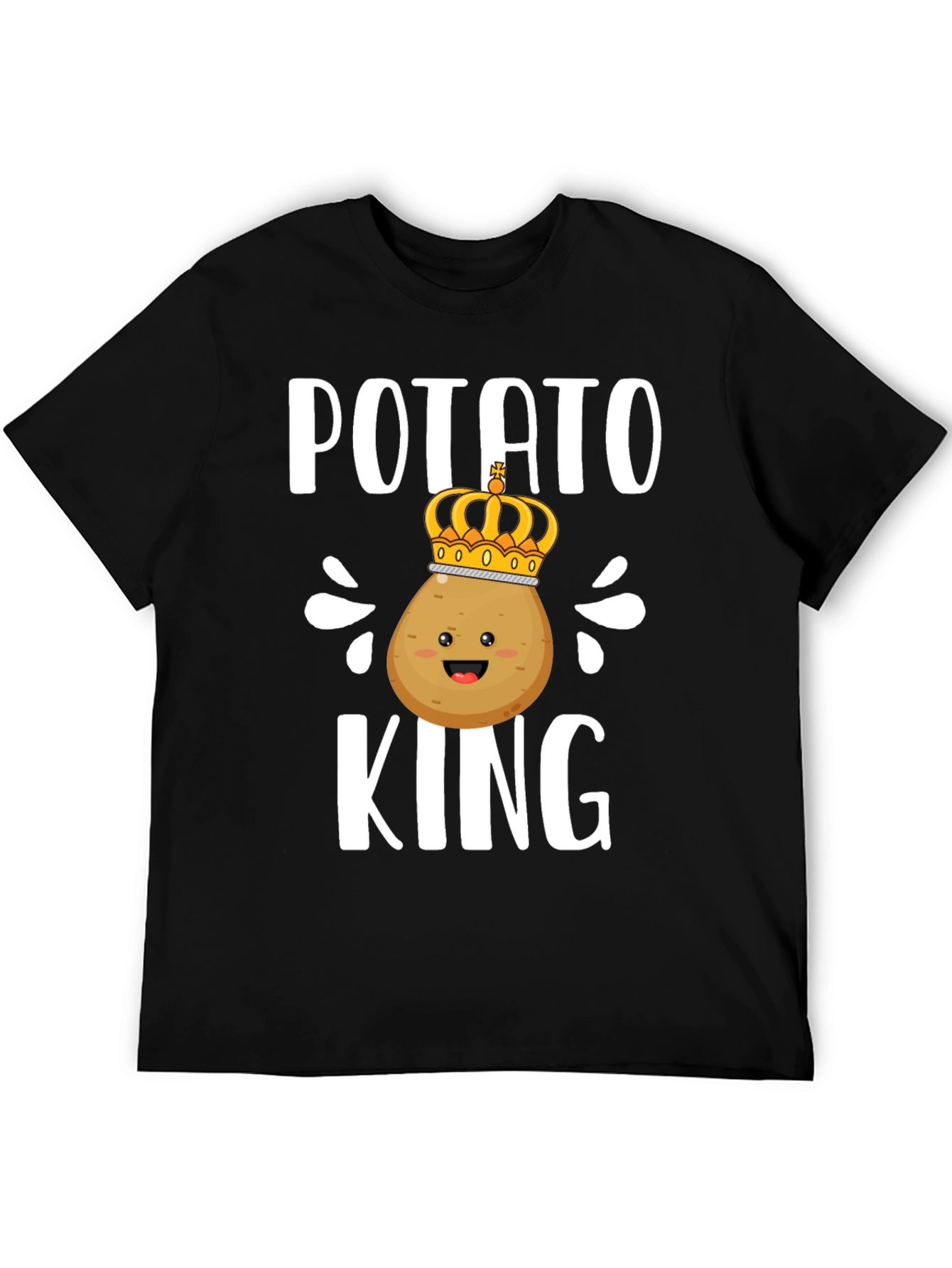 Potato King T-Shirt - Funny Cartoon Food Tee