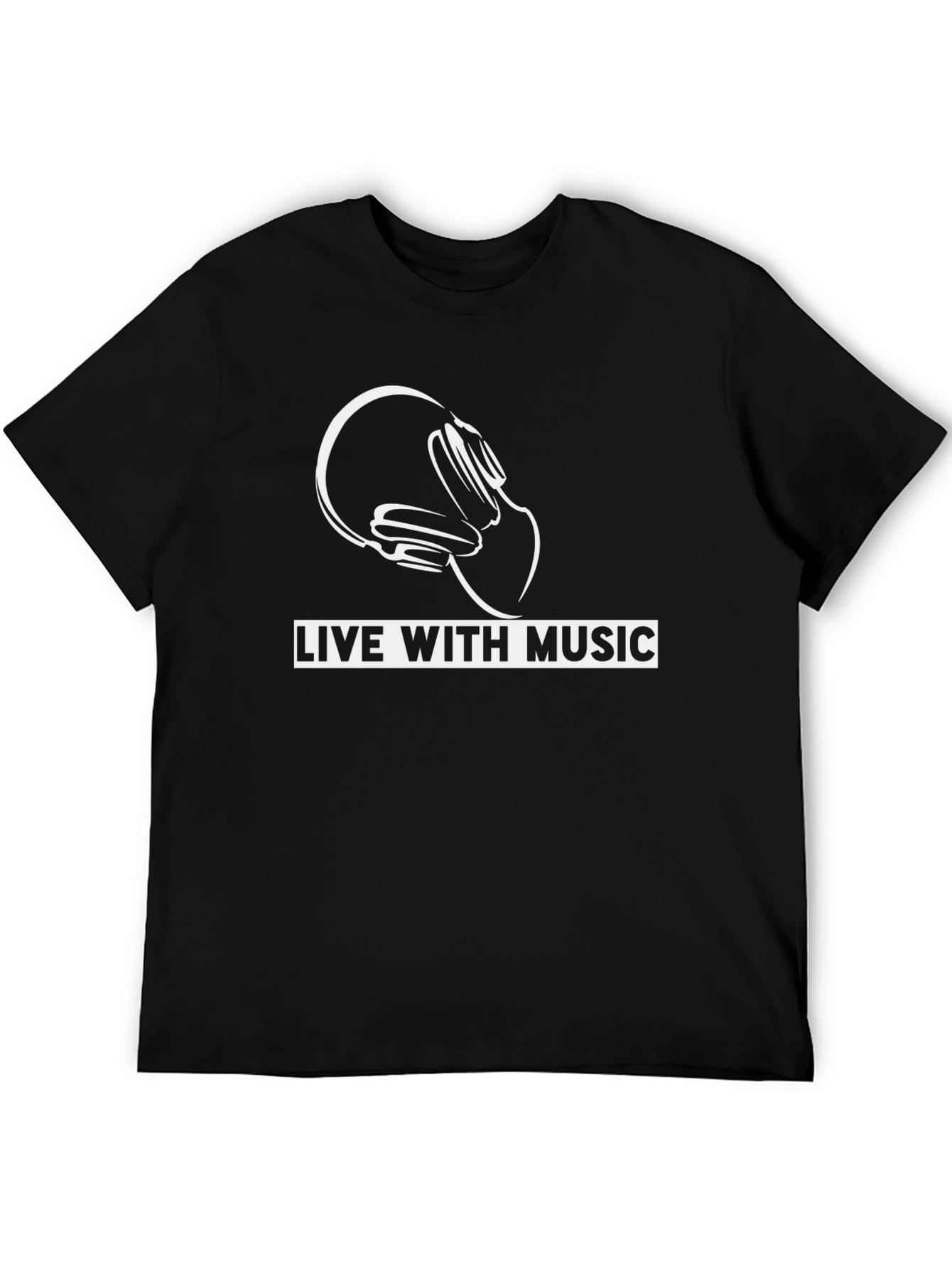 Live with Music Graphic T-Shirt