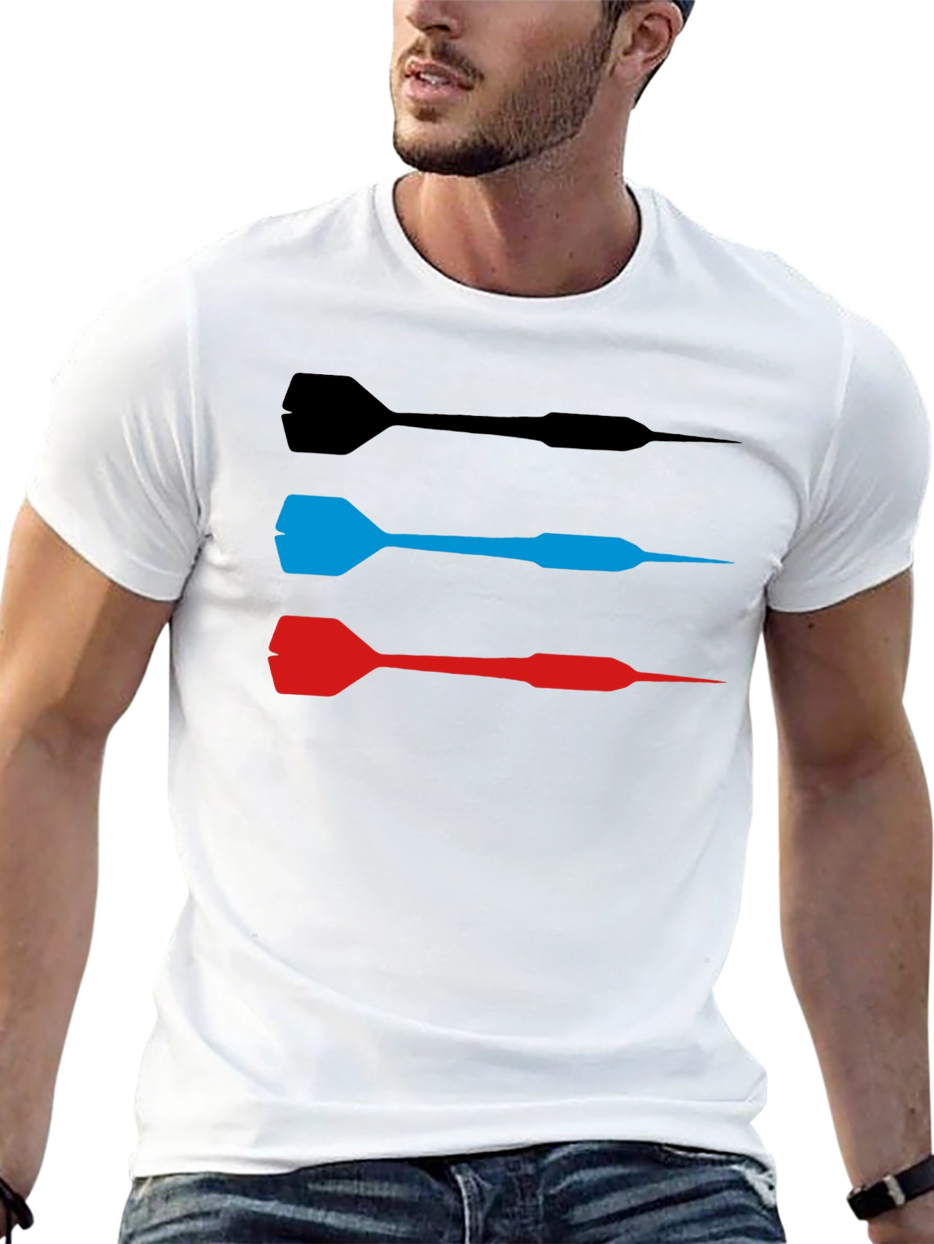 Dart Arrow T-Shirt - Black Tee with Dart Design