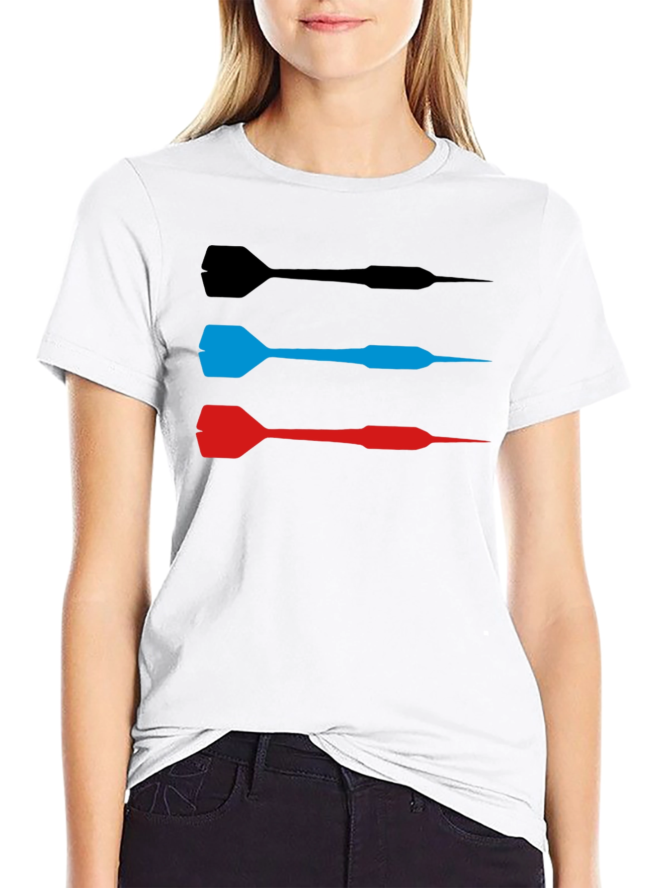 Dart Arrow T-Shirt - Black Tee with Dart Design