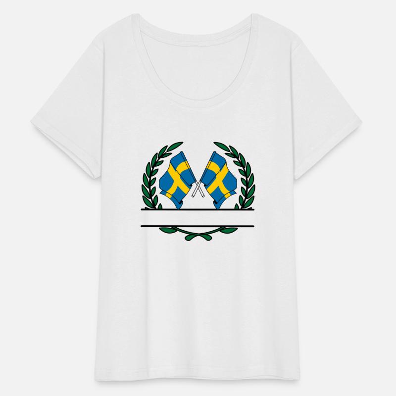 Flags Sweden laurel wreath banner