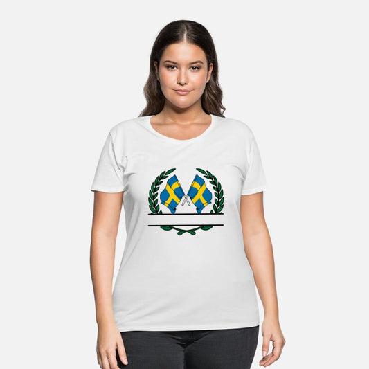 Flags Sweden laurel wreath banner