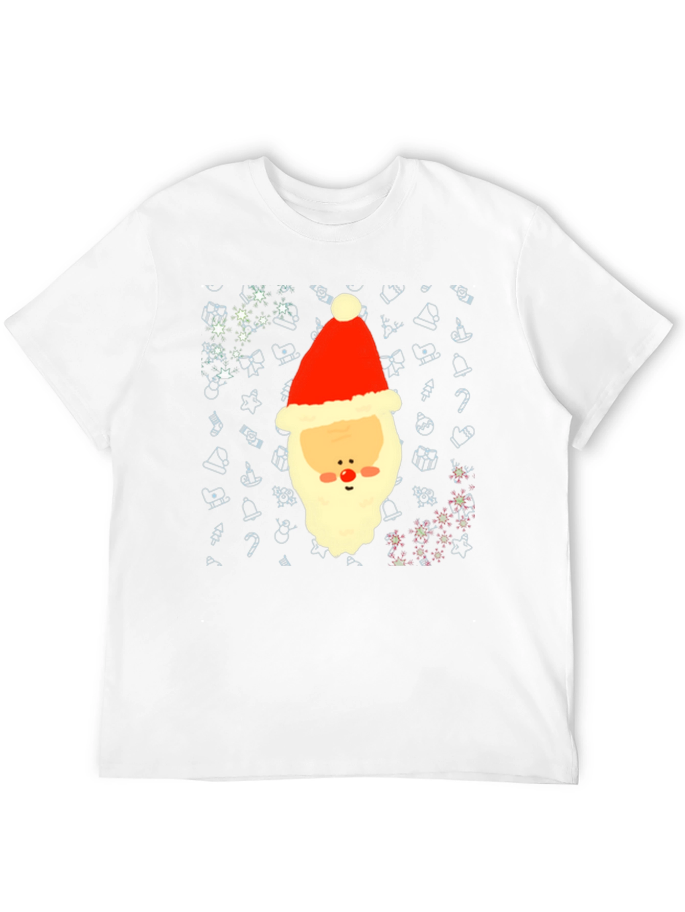 Festive Santa Graphic Tee - Holiday Cheer