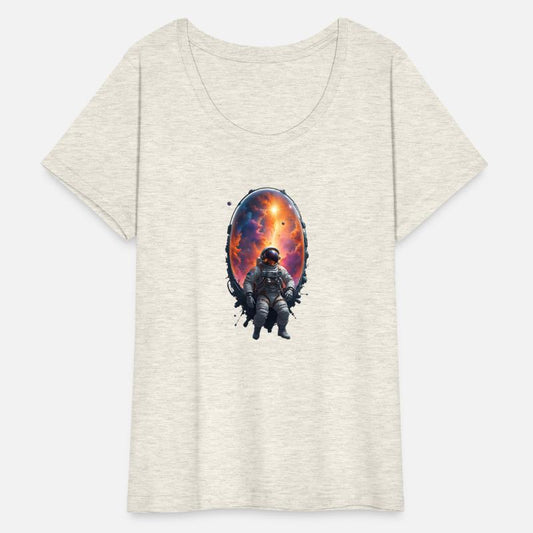 Floating Astronaut in Mesmerizing Sci-fi Fantasy