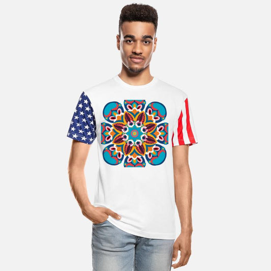 Floral pattern with different shapes