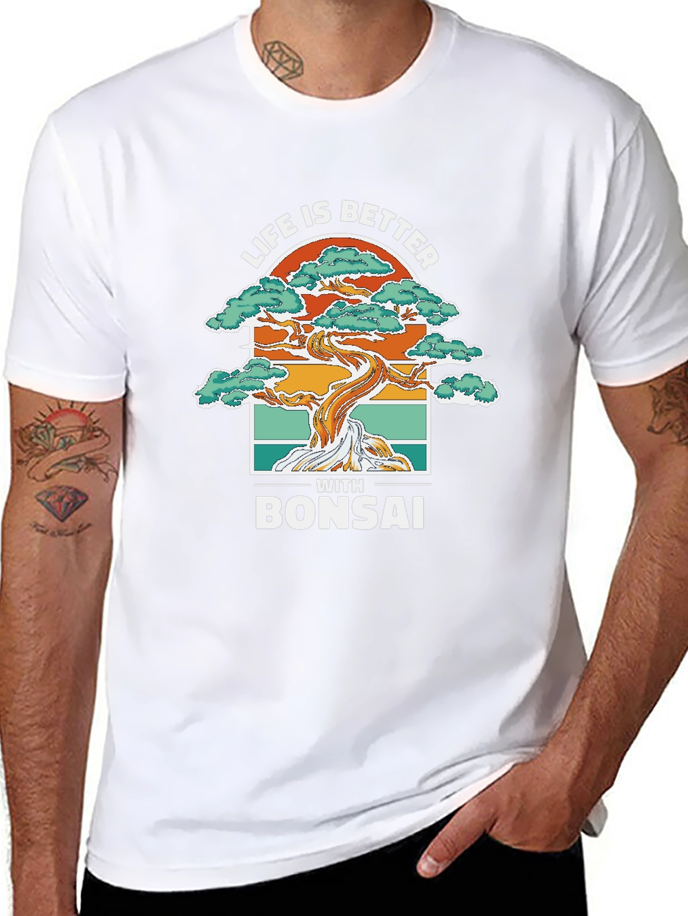 Life is Better with Bonsai Graphic T-Shirt