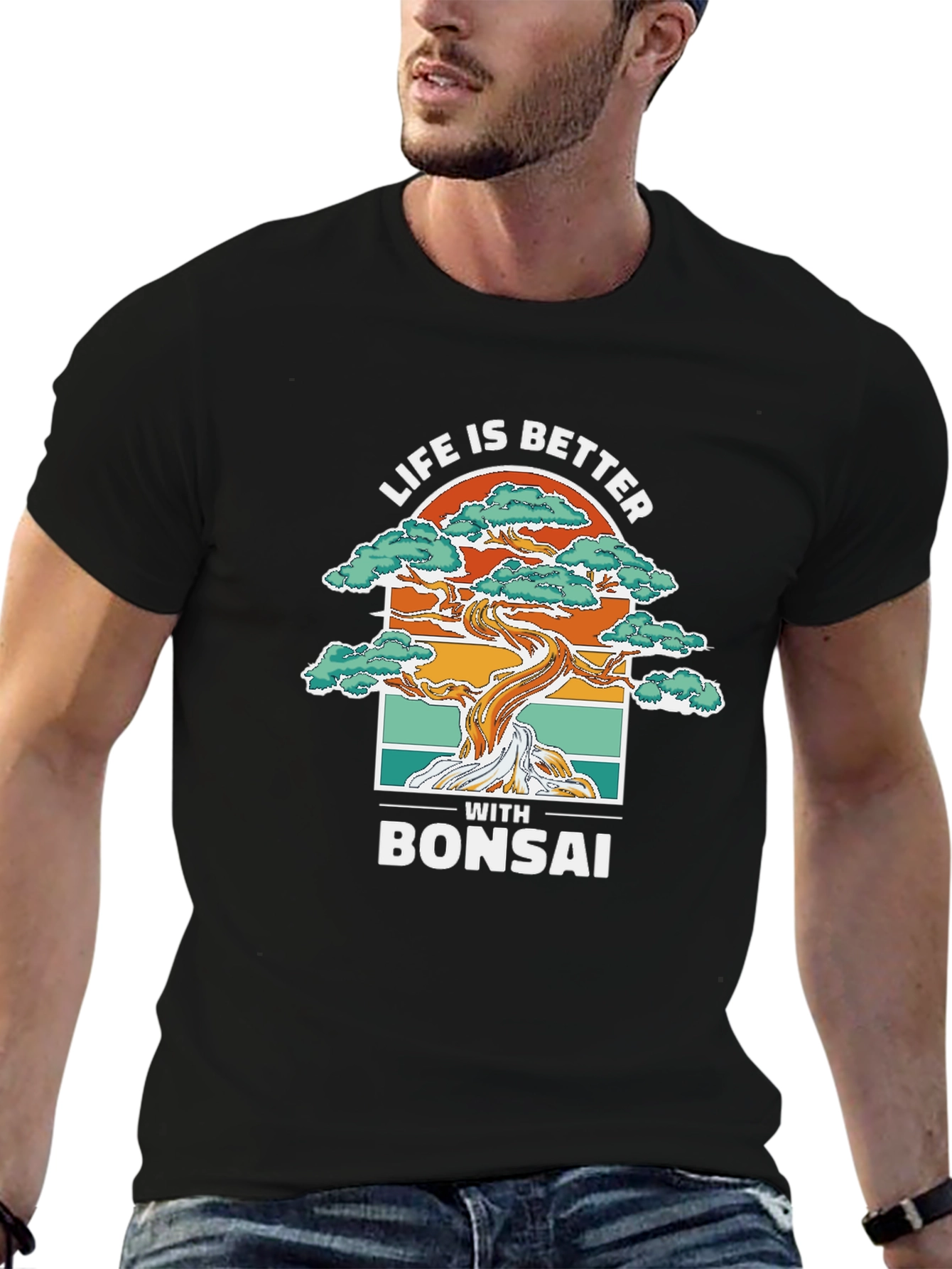 Life is Better with Bonsai Graphic T-Shirt