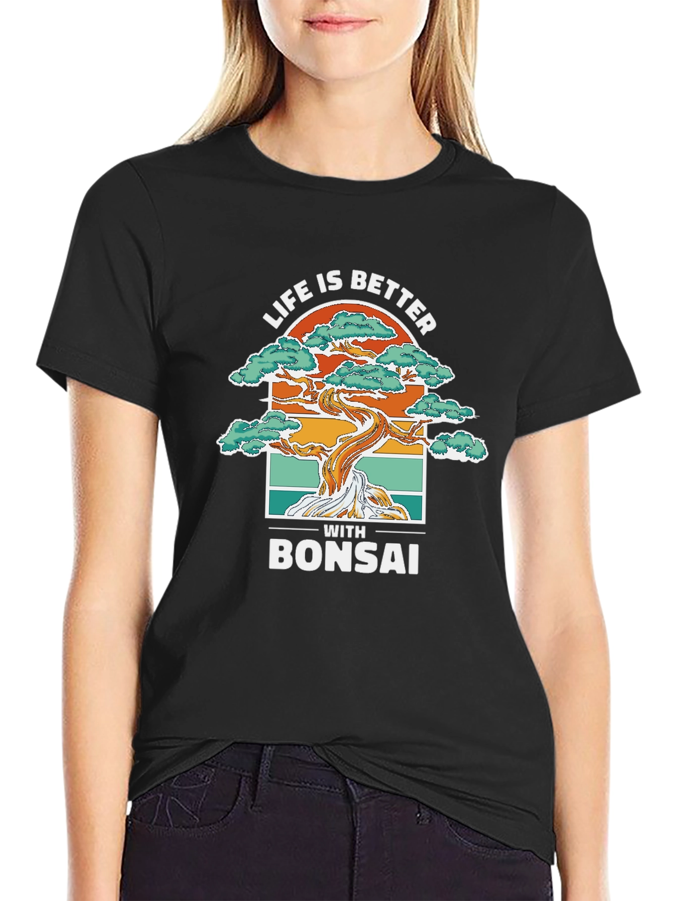 Life is Better with Bonsai Graphic T-Shirt