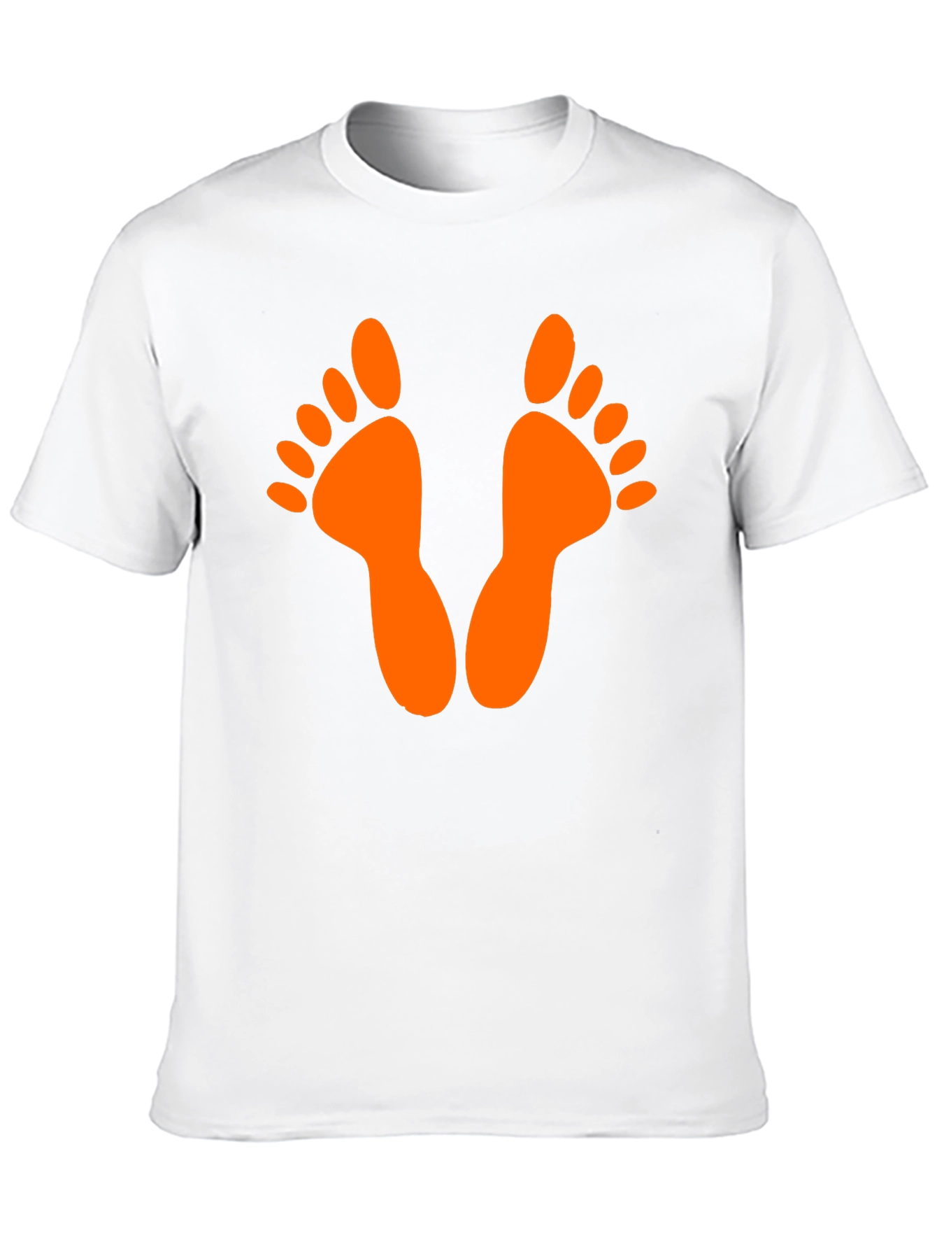 Fun Feet Graphic Tee - Black Cotton T-Shirt