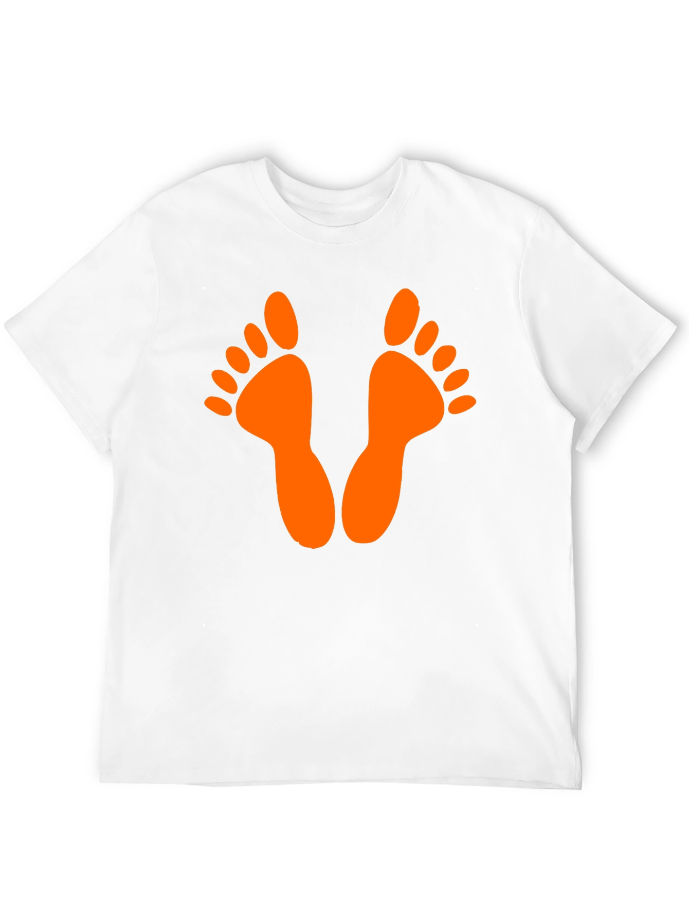 Fun Feet Graphic Tee - Black Cotton T-Shirt