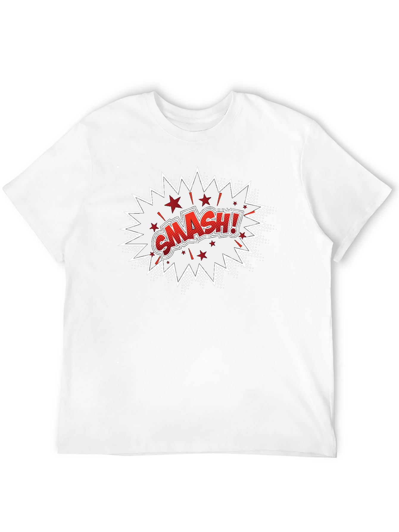 Smash! Graphic Print Black T-Shirt