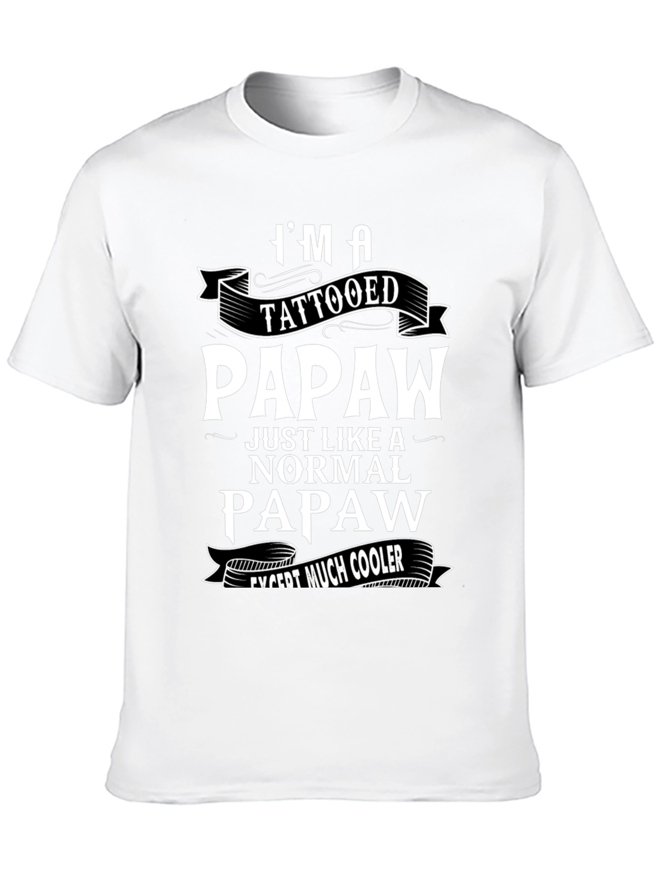 Tattooed Papaw Funny Graphic T-Shirt