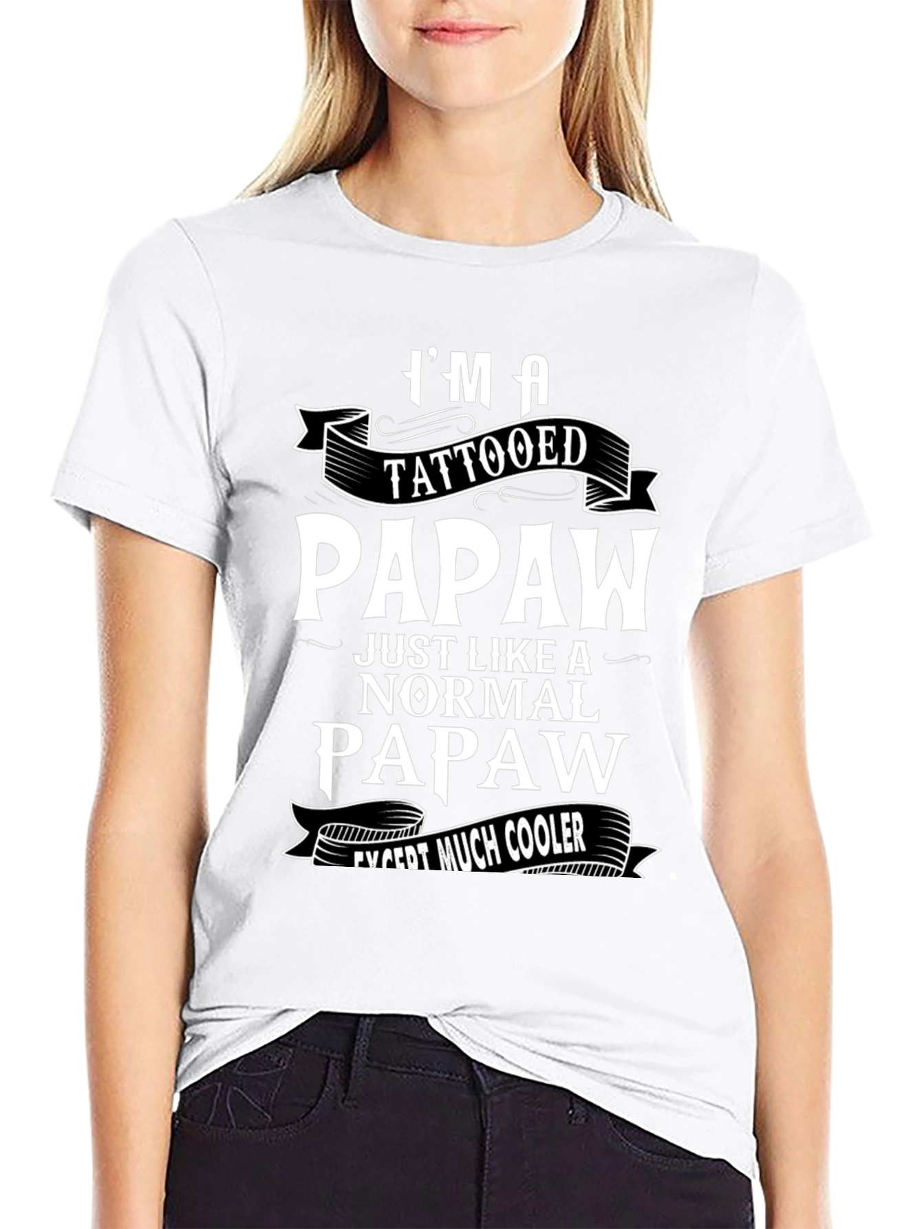 Tattooed Papaw Funny Graphic T-Shirt
