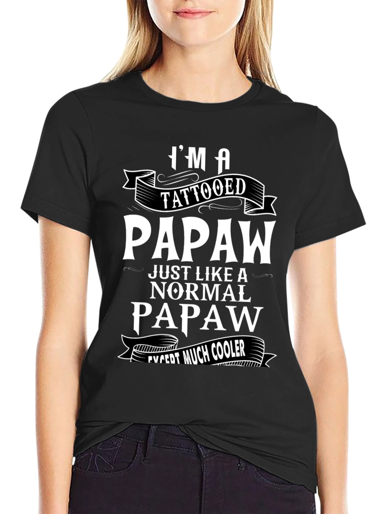 Tattooed Papaw Funny Graphic T-Shirt