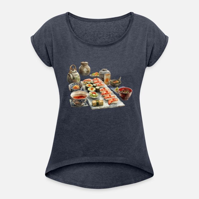 Food Papyrus Scroll Japanese Art Traditional