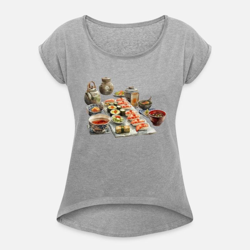 Food Papyrus Scroll Japanese Art Traditional