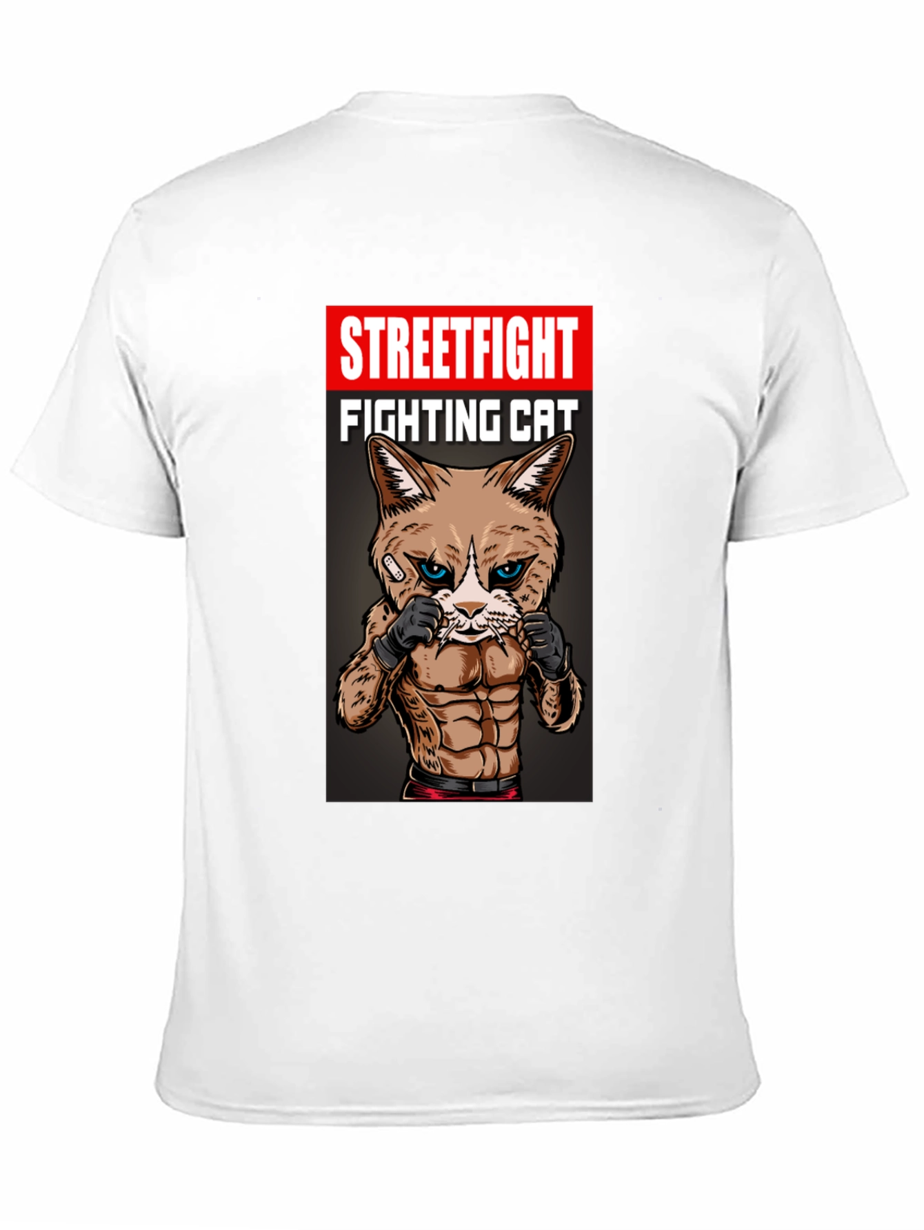 Streetfight Fighting Cat Graphic Tee