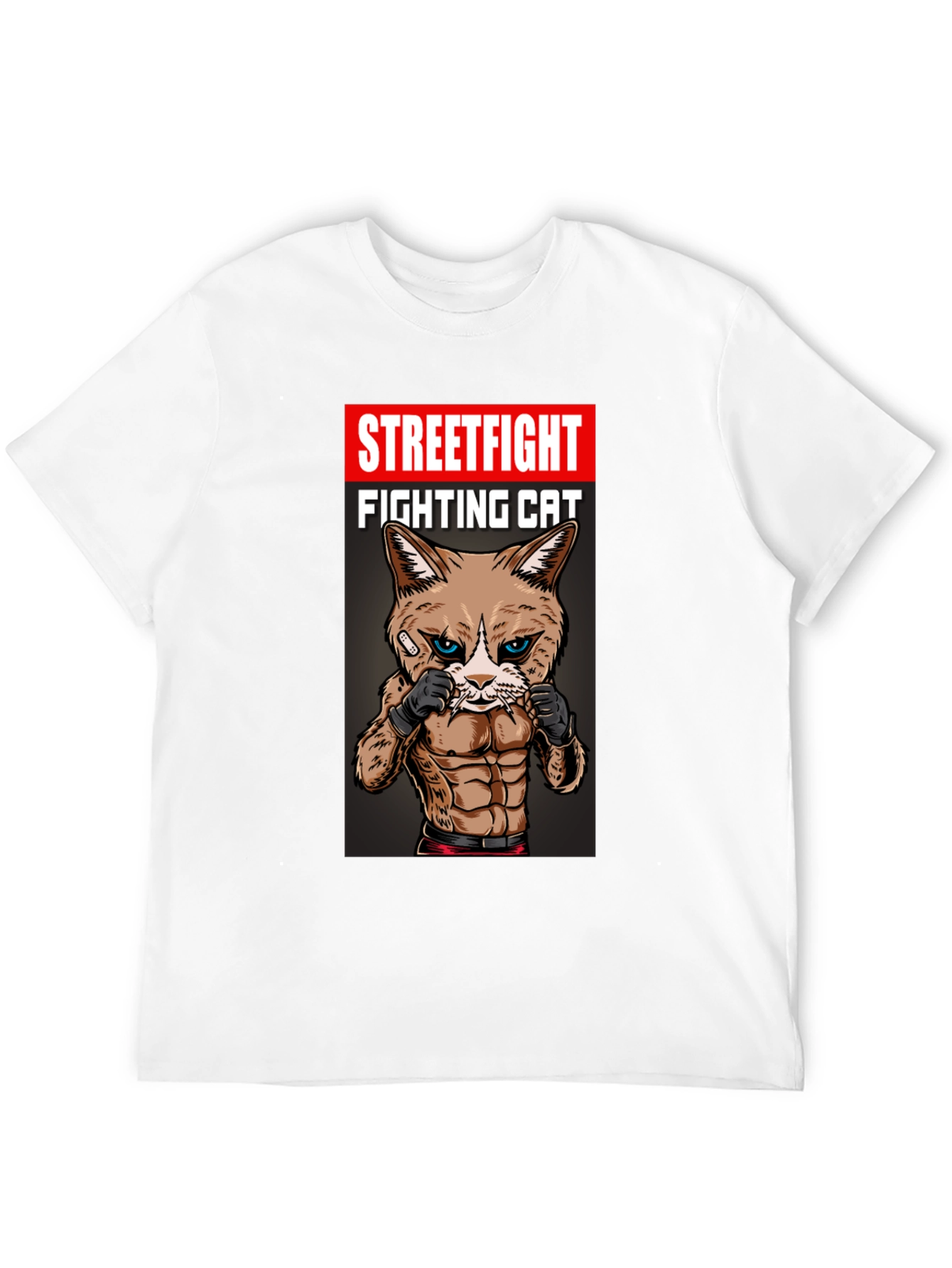 Streetfight Fighting Cat Graphic Tee