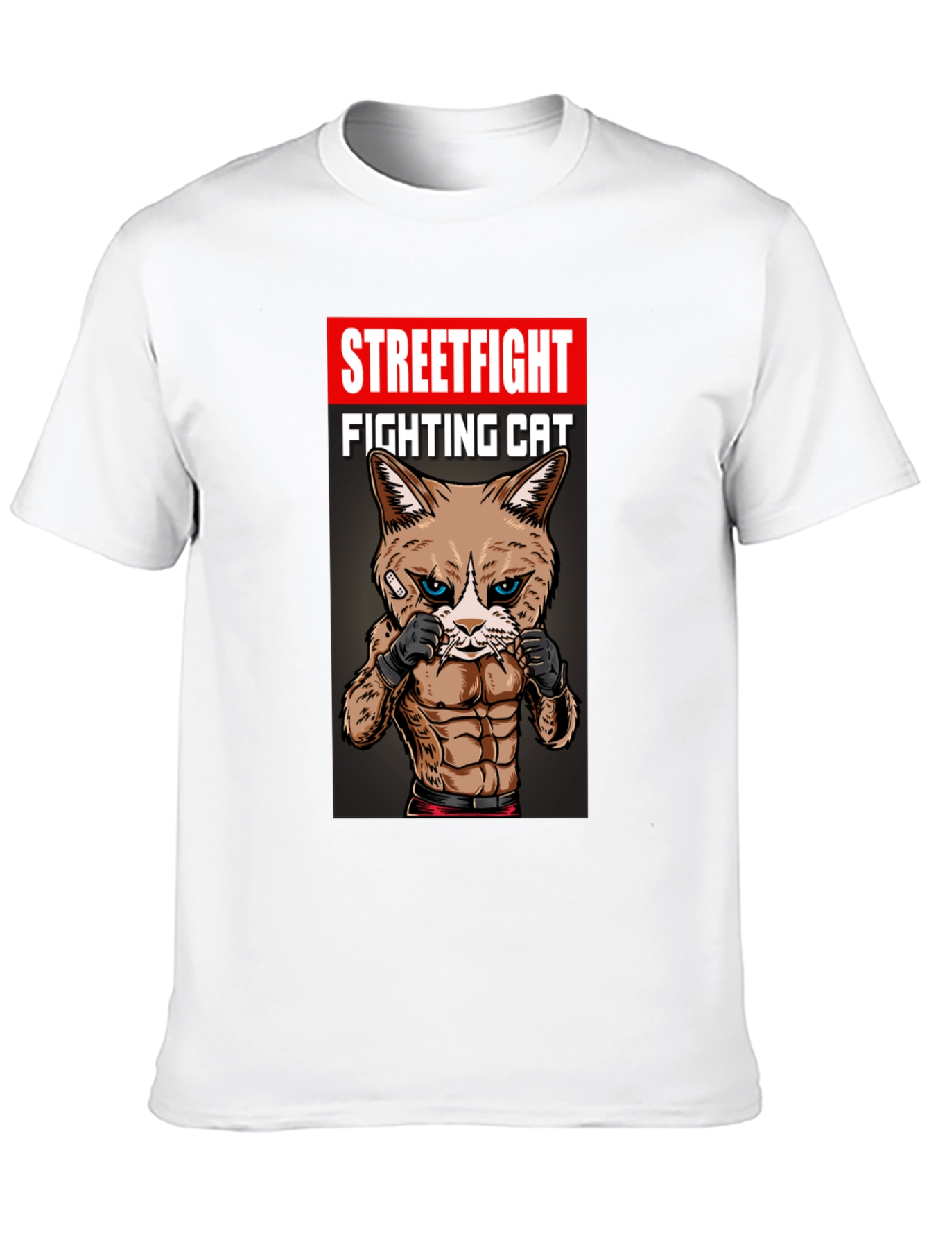 Streetfight Fighting Cat Graphic Tee