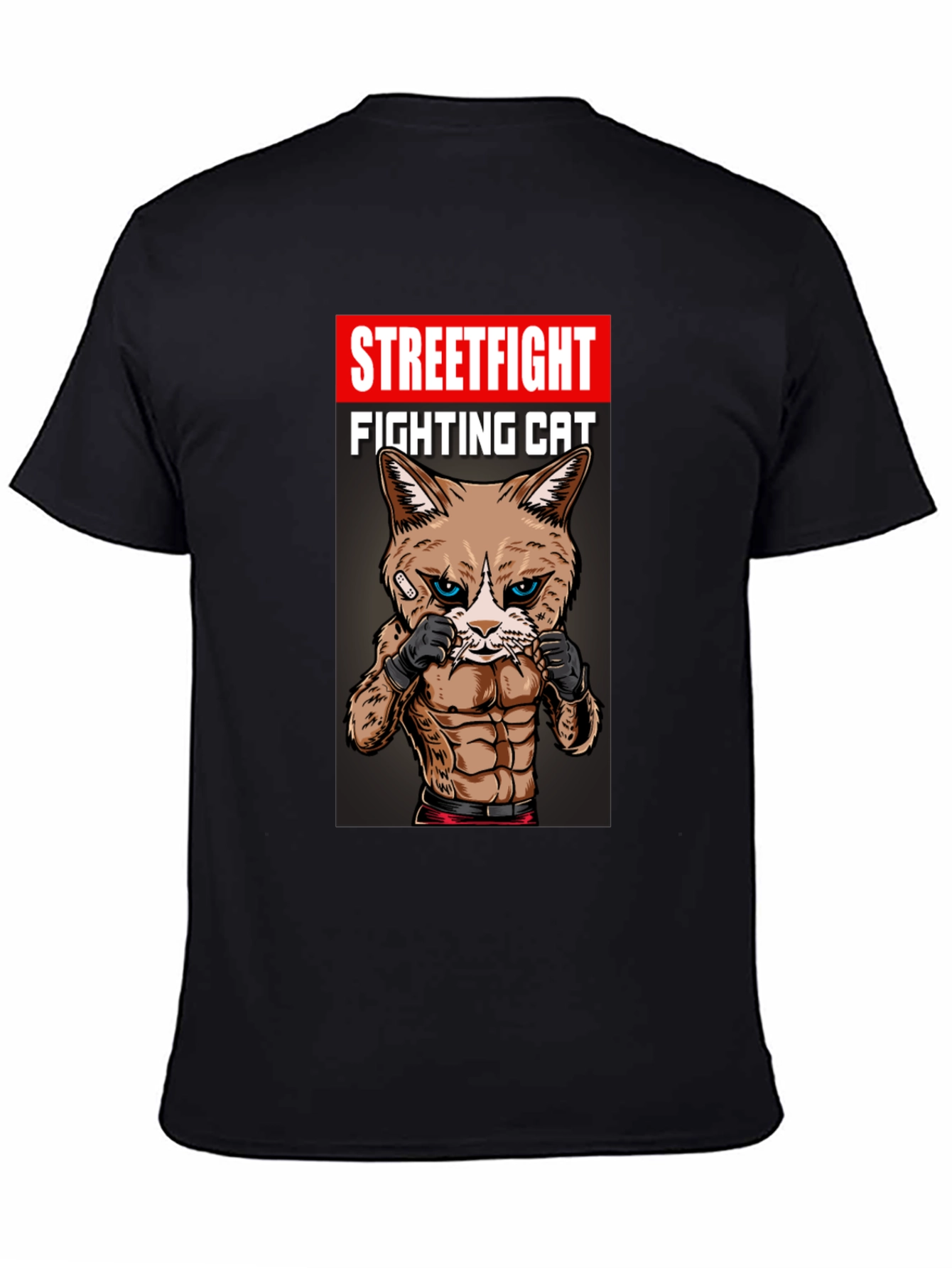 Streetfight Fighting Cat Graphic Tee