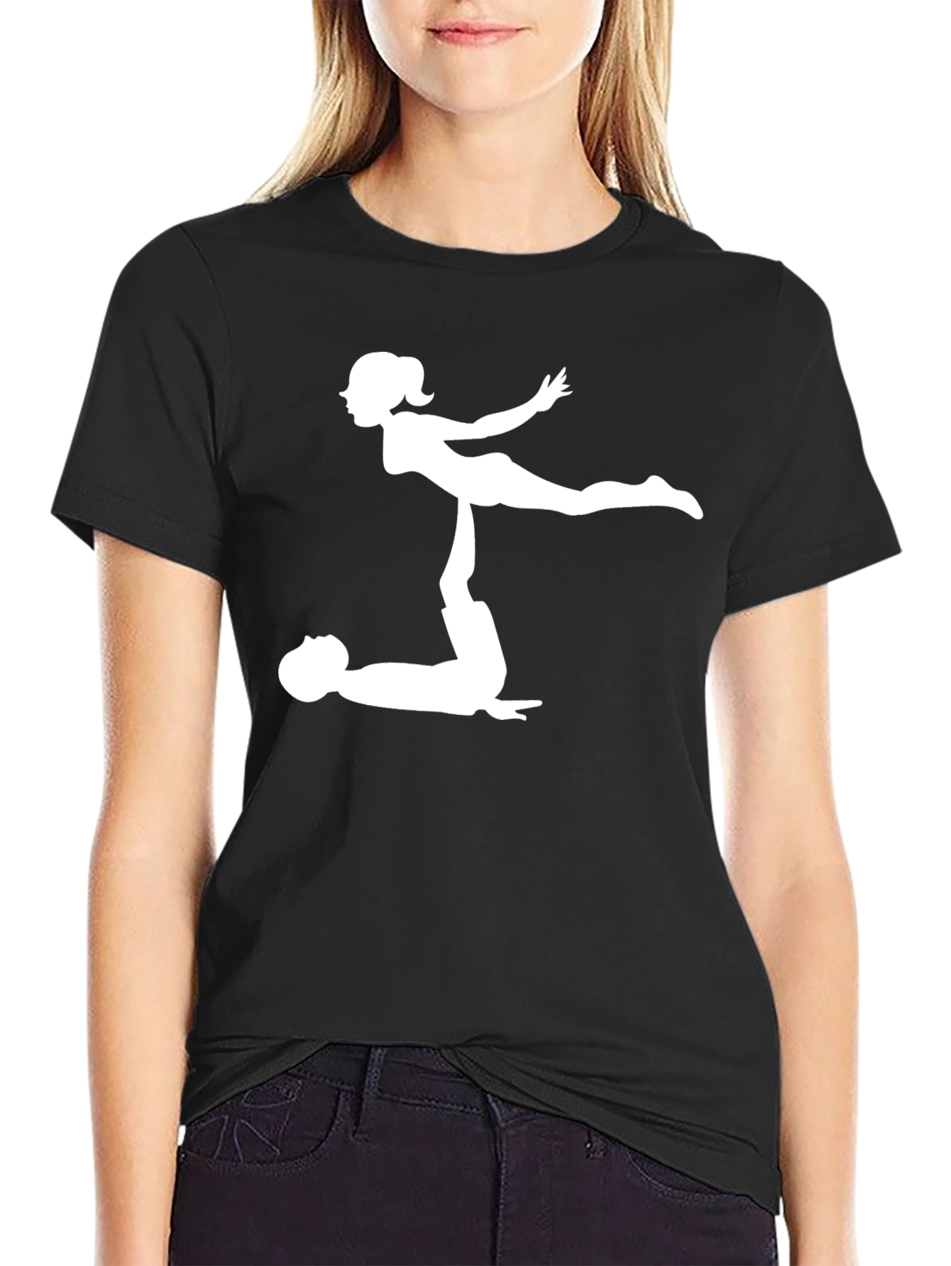 Acro Yoga Graphic Tee - Black