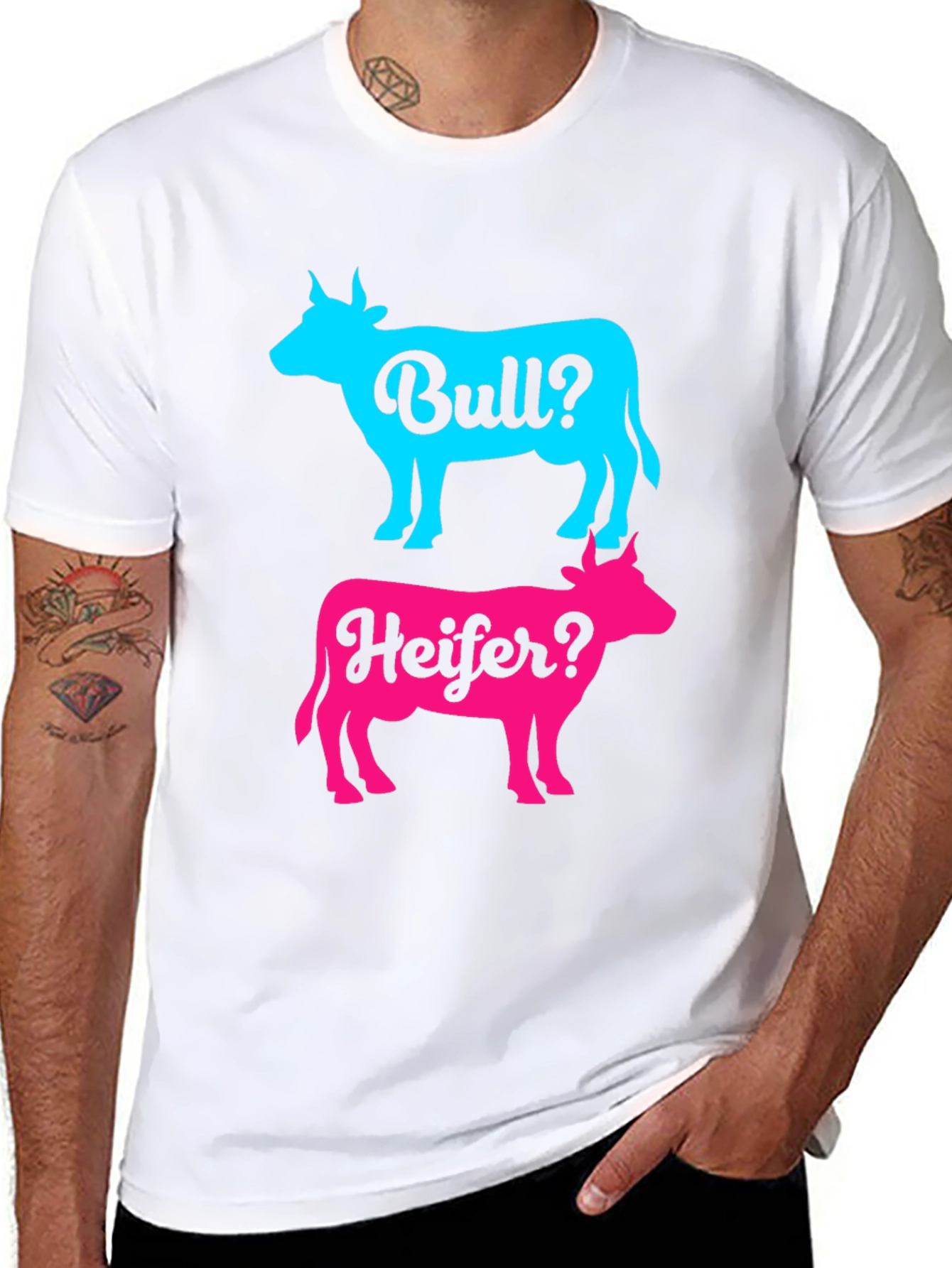 Bull or Heifer? Gender Reveal T-Shirt
