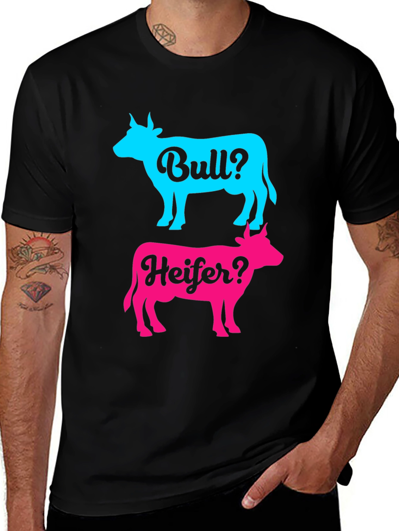 Bull or Heifer? Gender Reveal T-Shirt