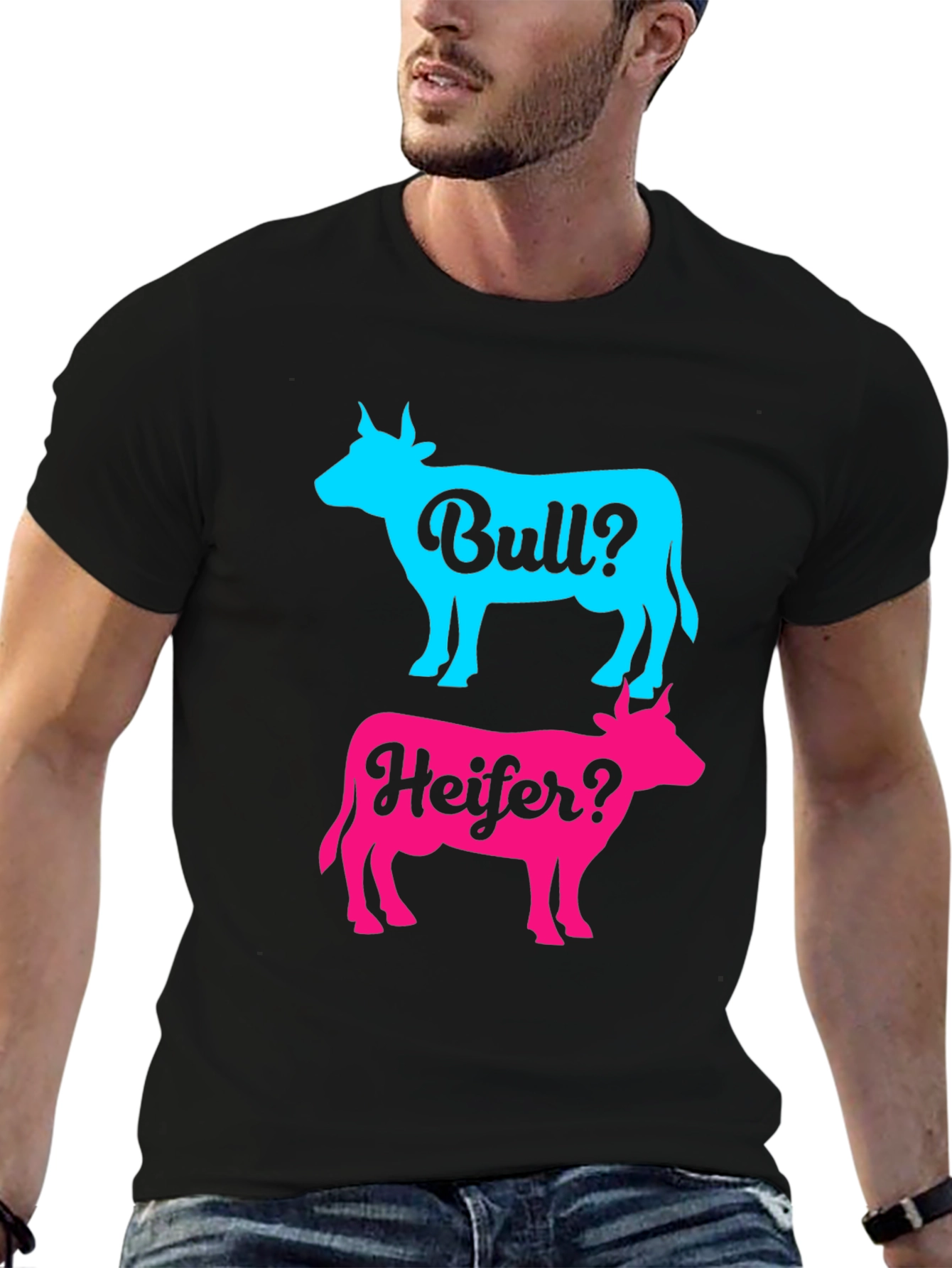 Bull or Heifer? Gender Reveal T-Shirt