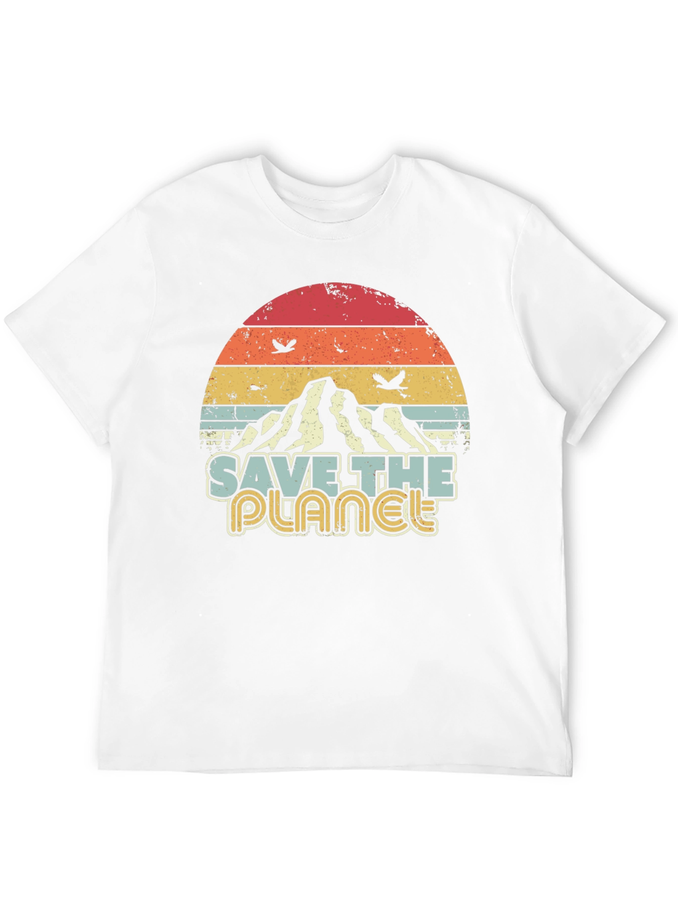 Retro Save the Planet Graphic T-Shirt