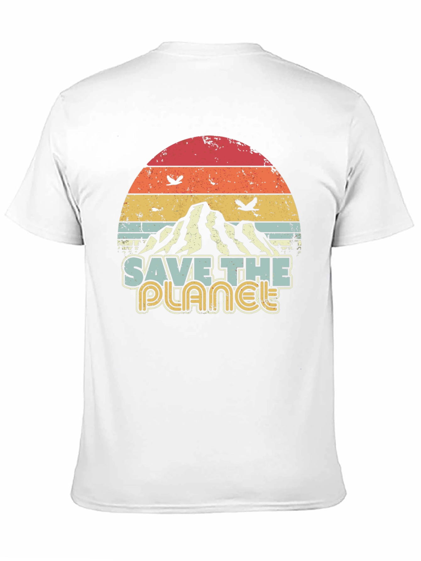 Retro Save the Planet Graphic T-Shirt