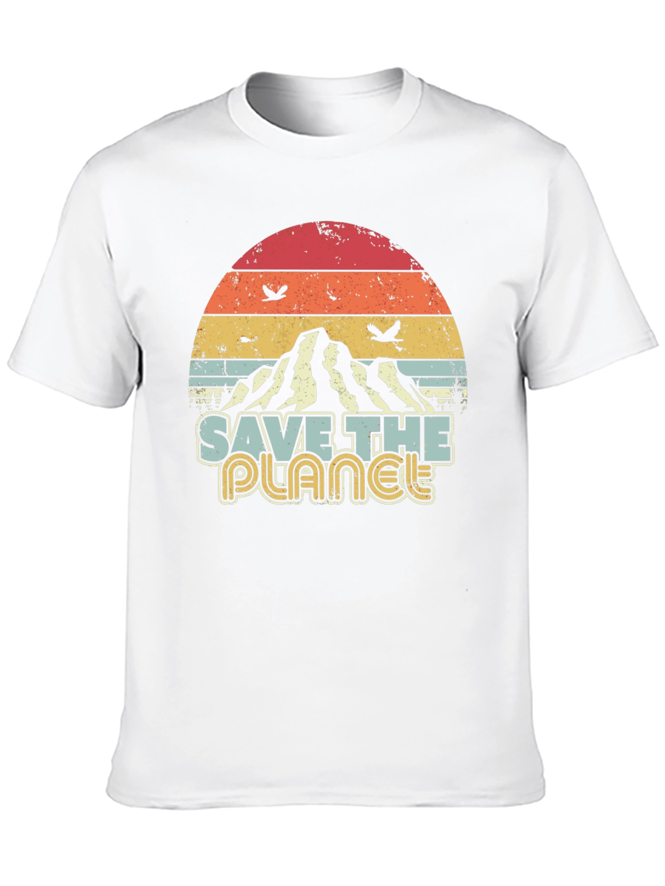 Retro Save the Planet Graphic T-Shirt
