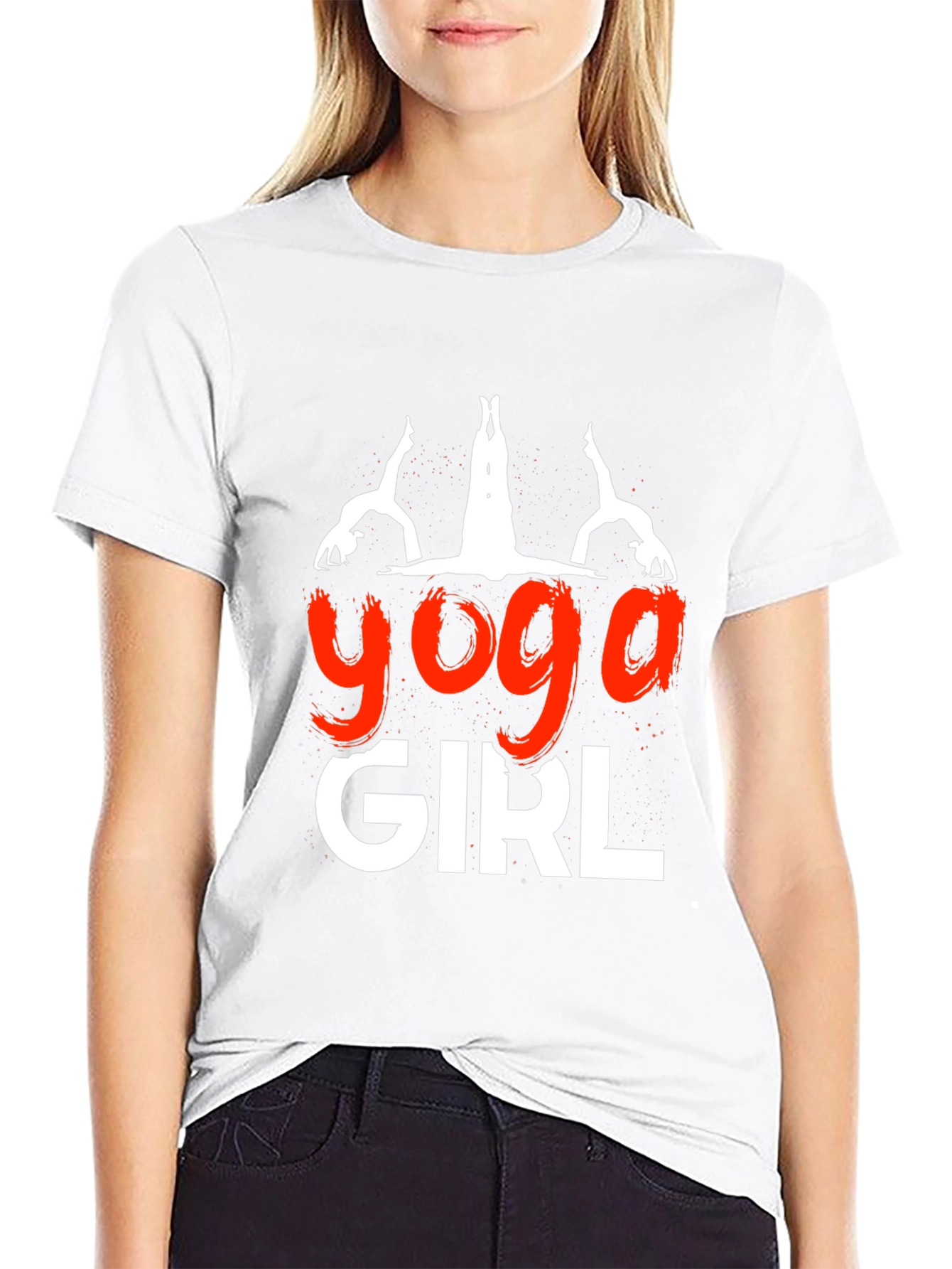 Yoga Girl Graphic Tee - Soft Cotton Blend