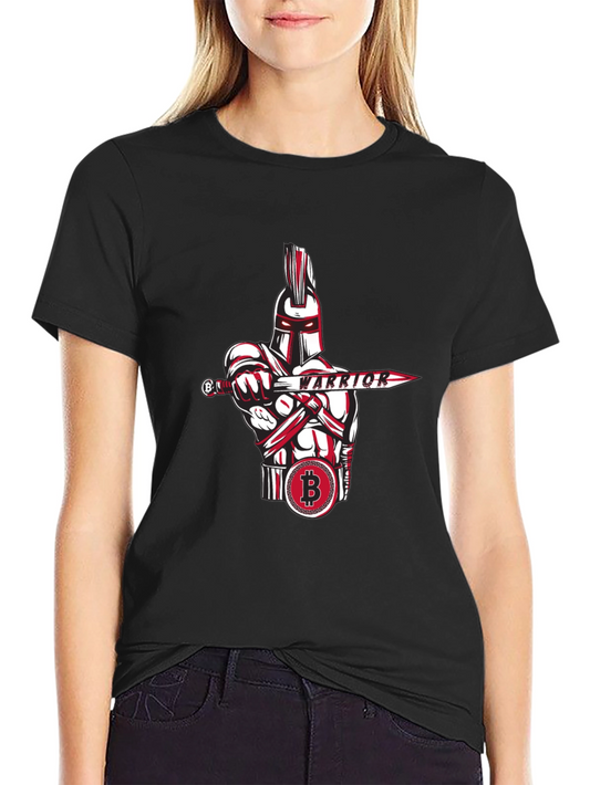 Bitcoin Warrior Graphic Tee - Crypto Enthusiast Apparel