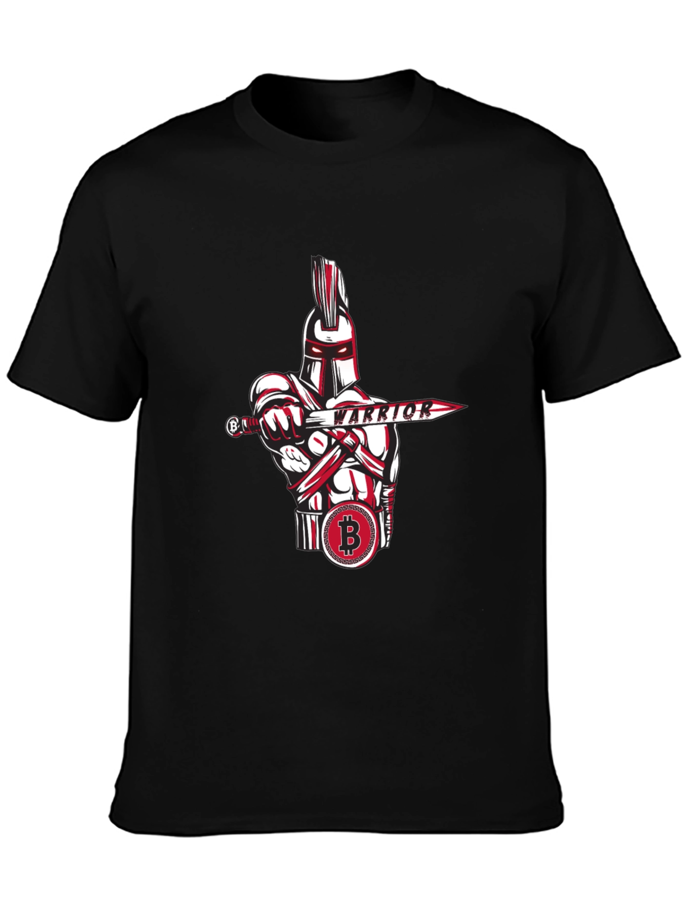Bitcoin Warrior Graphic Tee - Crypto Enthusiast Apparel