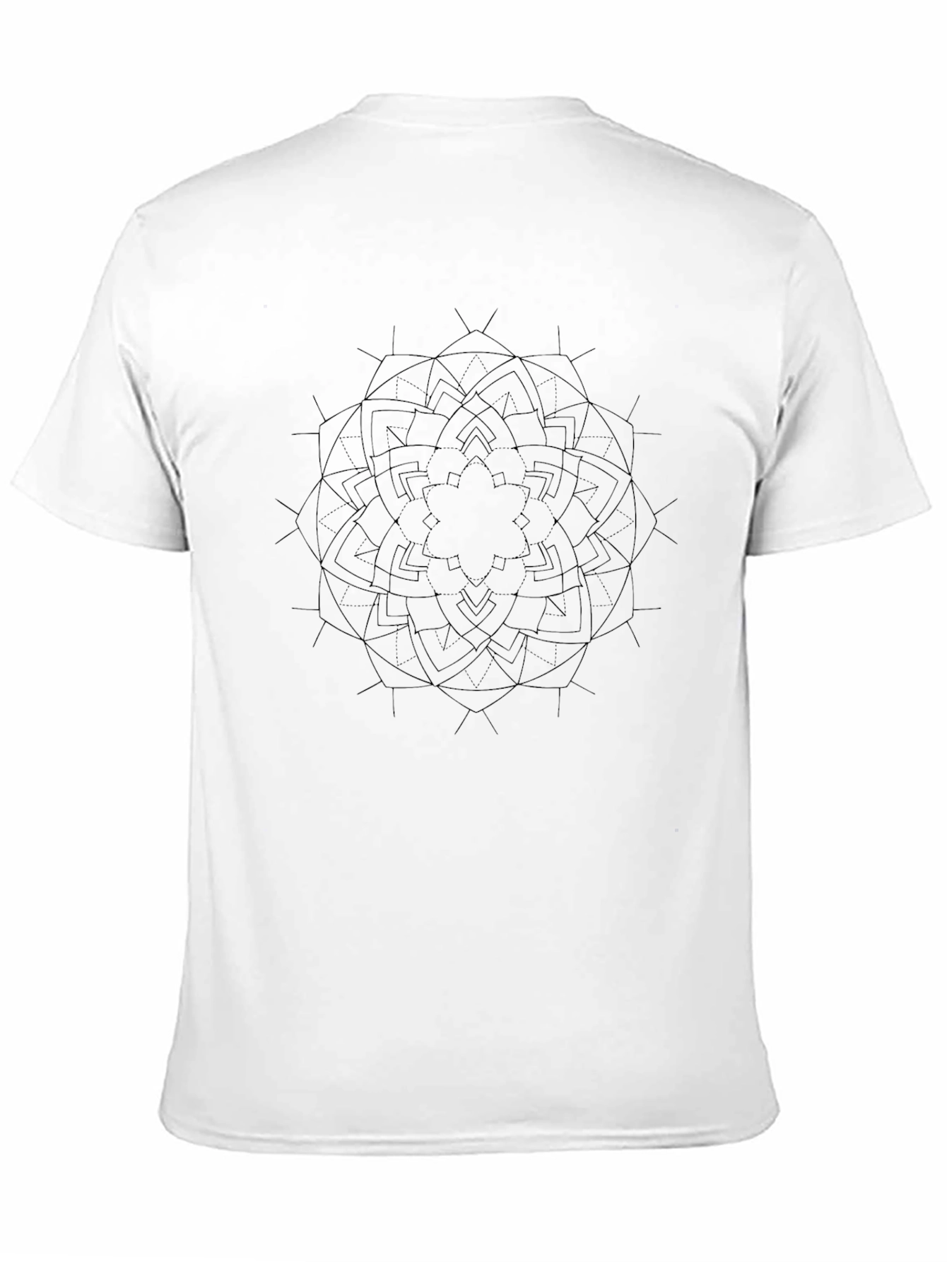 Geometric Mandala Tee - Black Graphic T-Shirt