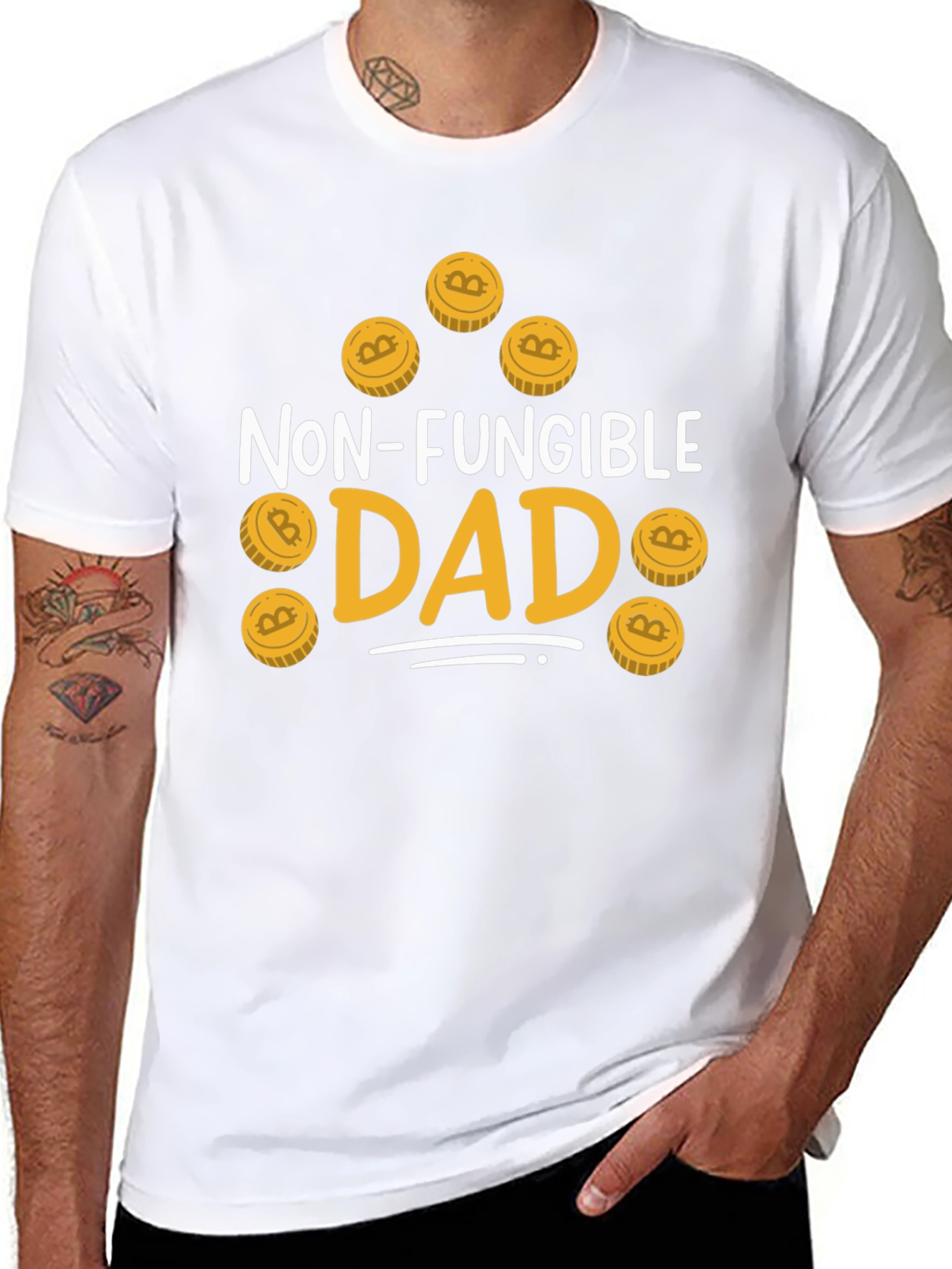 Non-Fungible Dad Bitcoin T-Shirt