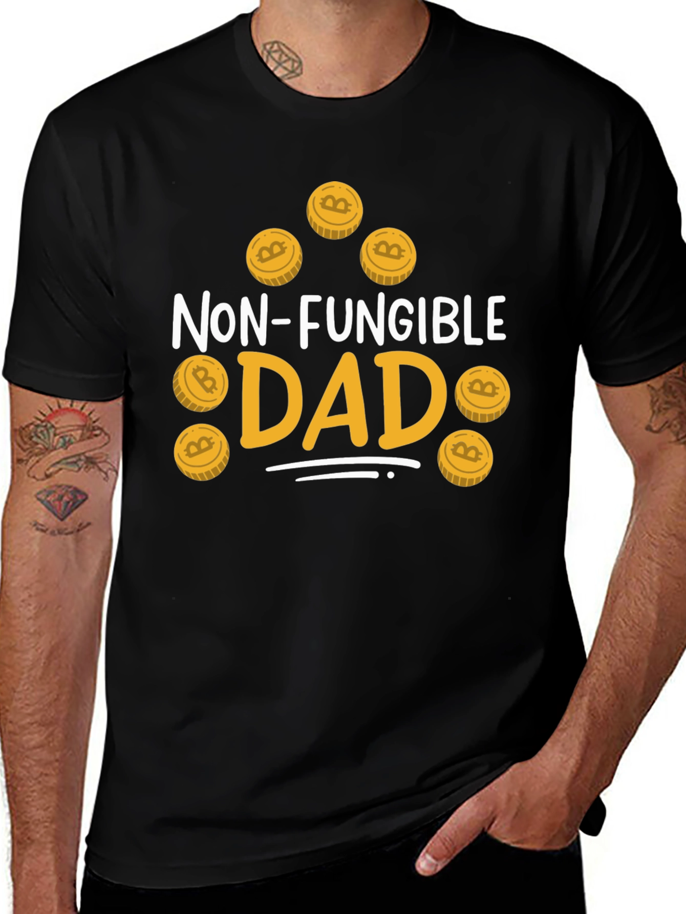 Non-Fungible Dad Bitcoin T-Shirt