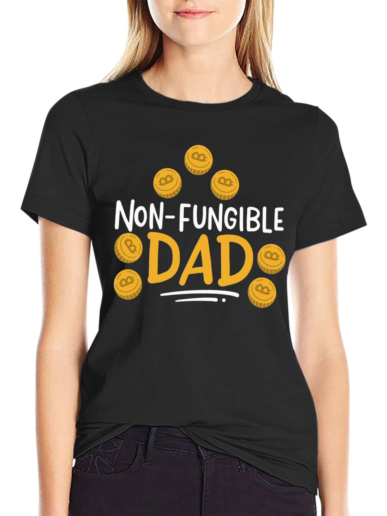 Non-Fungible Dad Bitcoin T-Shirt