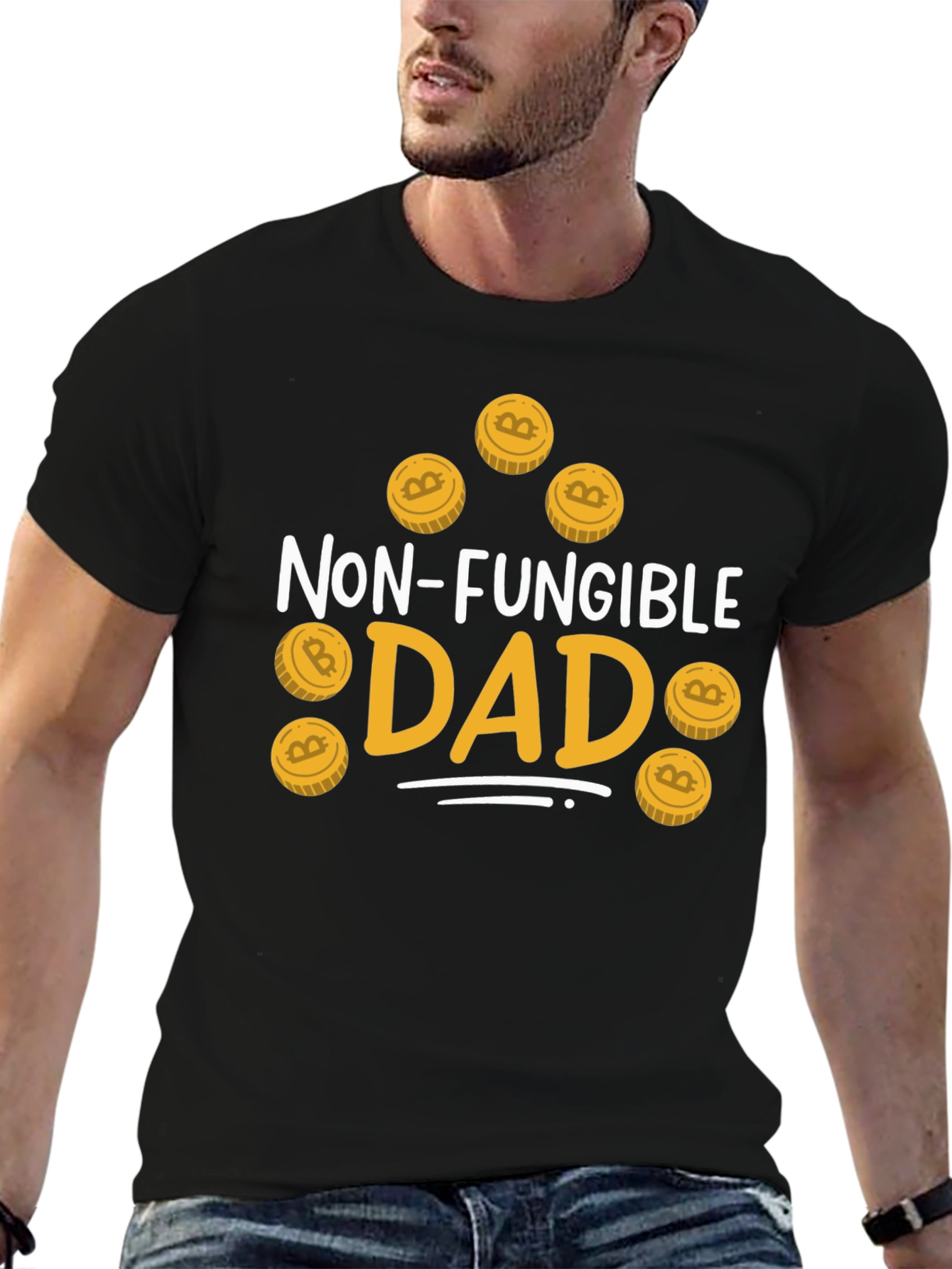Non-Fungible Dad Bitcoin T-Shirt