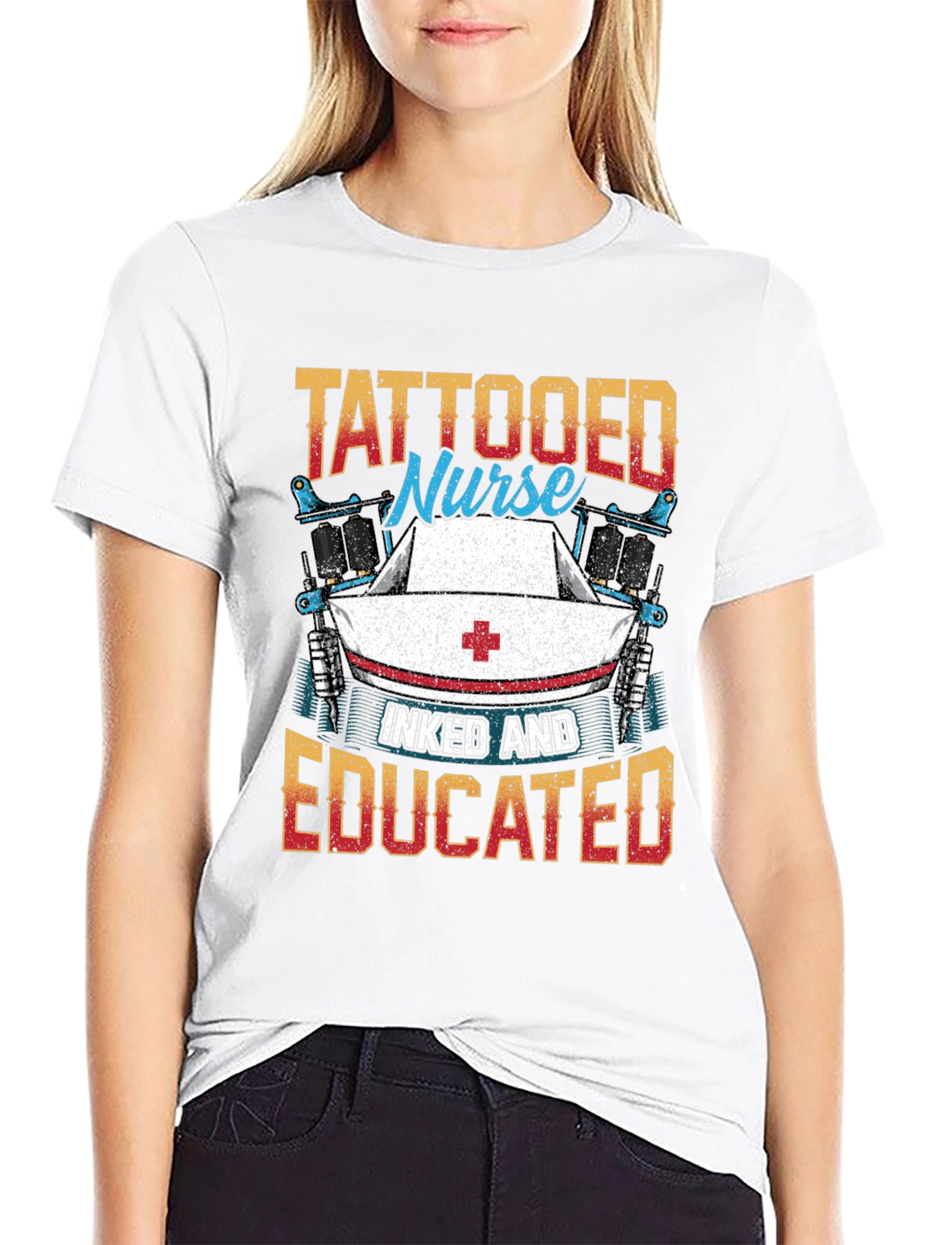 Tattooed Nurse T-Shirt - Inked and Educated