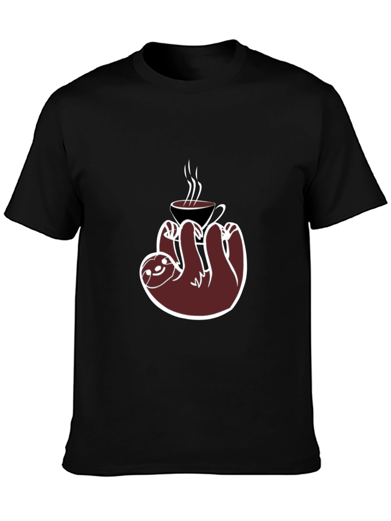 Coffee Sloth Graphic Tee - Relaxed Fit