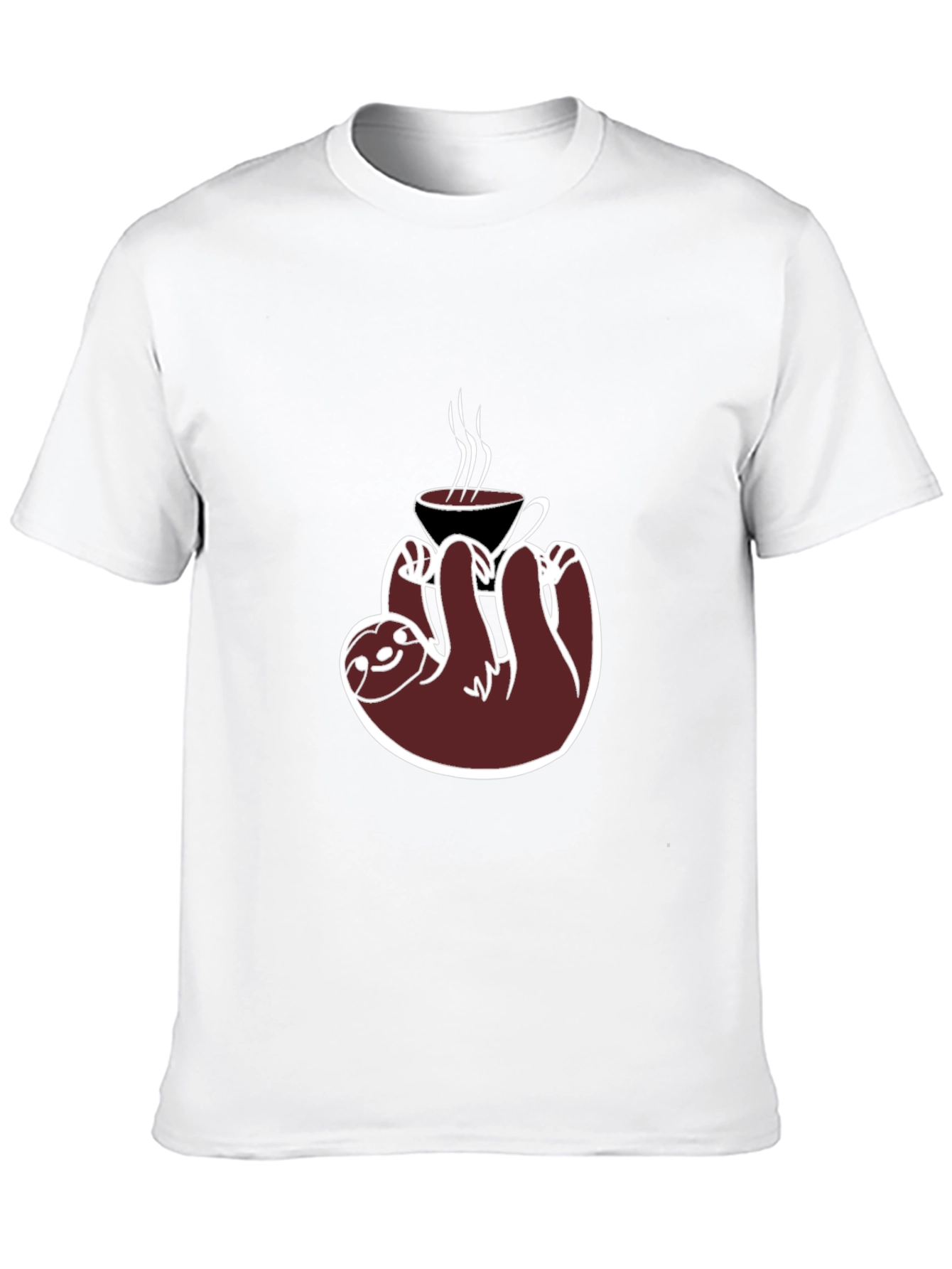 Coffee Sloth Graphic Tee - Relaxed Fit