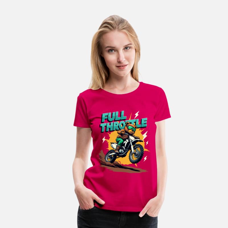 Full Throttle Bear Motocross Motorcycle