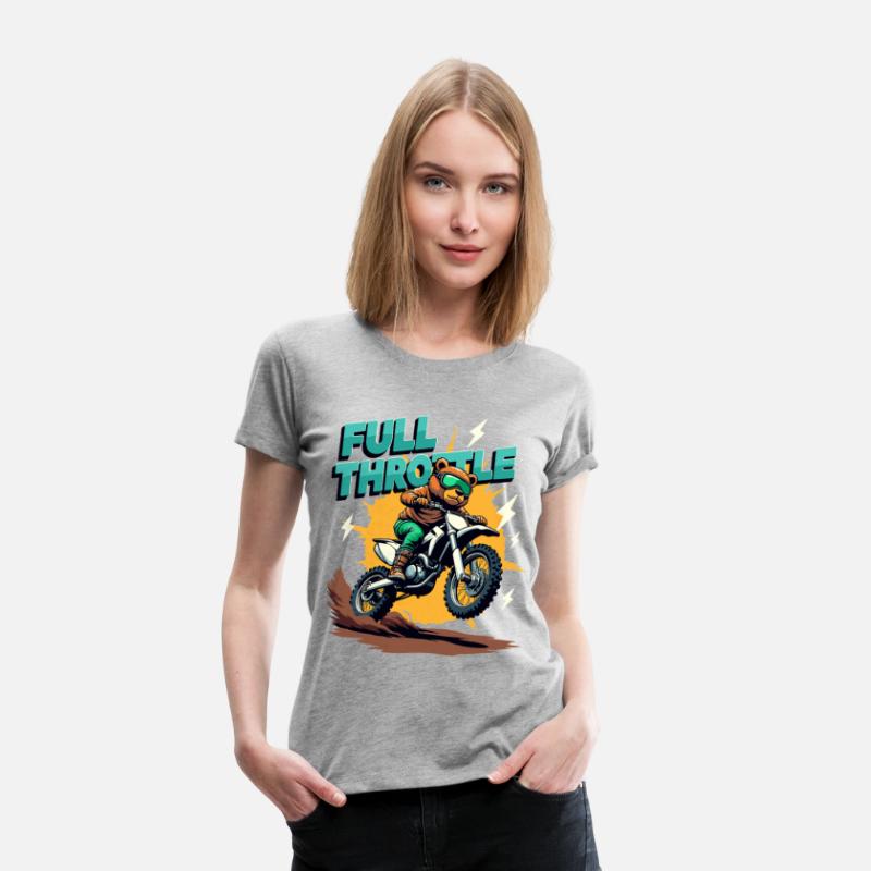 Full Throttle Bear Motocross Motorcycle