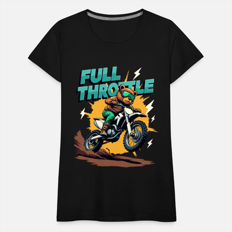 Full Throttle Bear Motocross Motorcycle