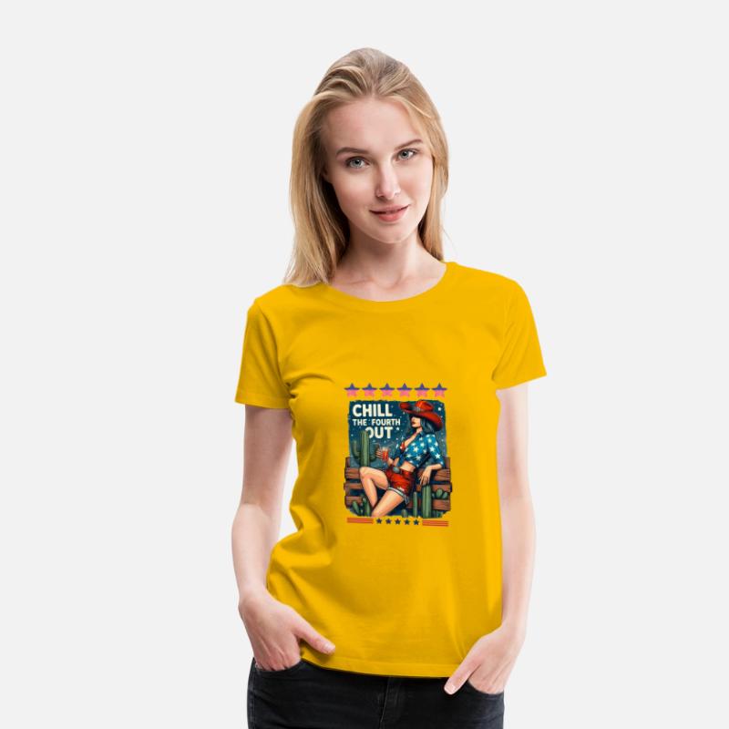 Funny 'Chill The Fourth Out' Patriotic T-Shirt