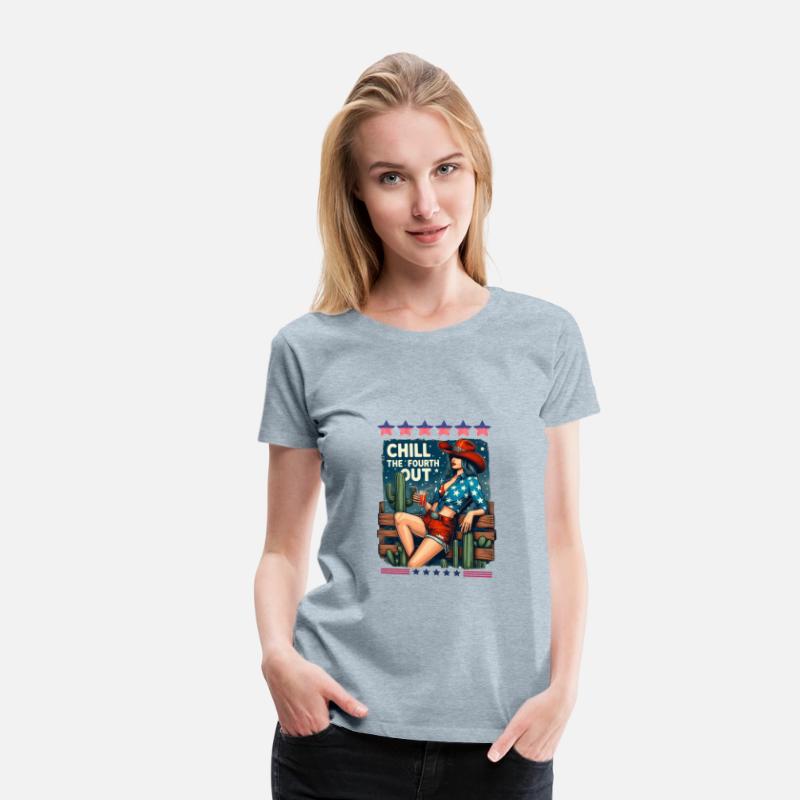 Funny 'Chill The Fourth Out' Patriotic T-Shirt